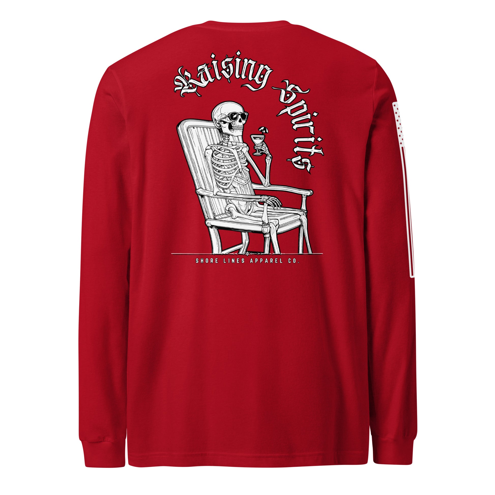 Raising Spirits | Long Sleeve P-red-Shore Lines Apparel Co.