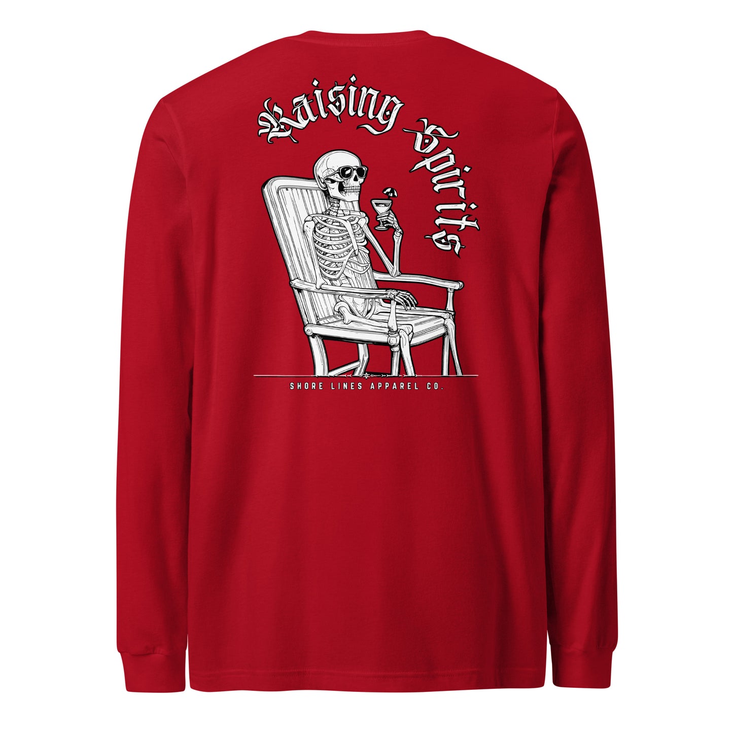 Raising Spirits | Long Sleeve-red-Shore Lines Apparel Co.