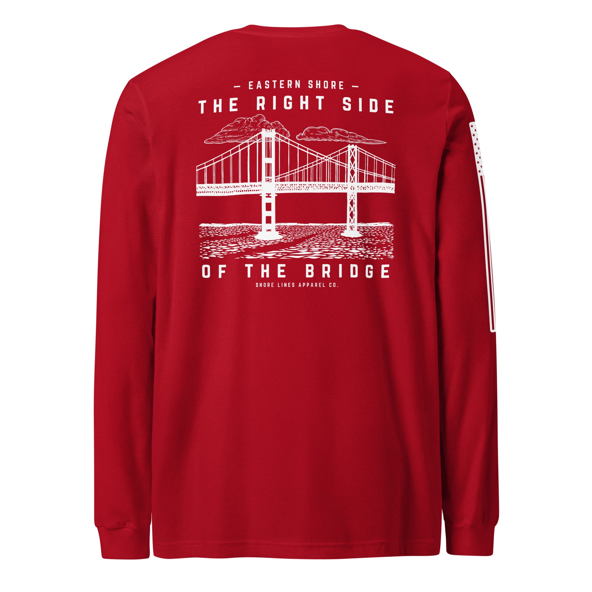 The Right Side CBB | Long Sleeve P-red-Shore Lines Apparel Co.