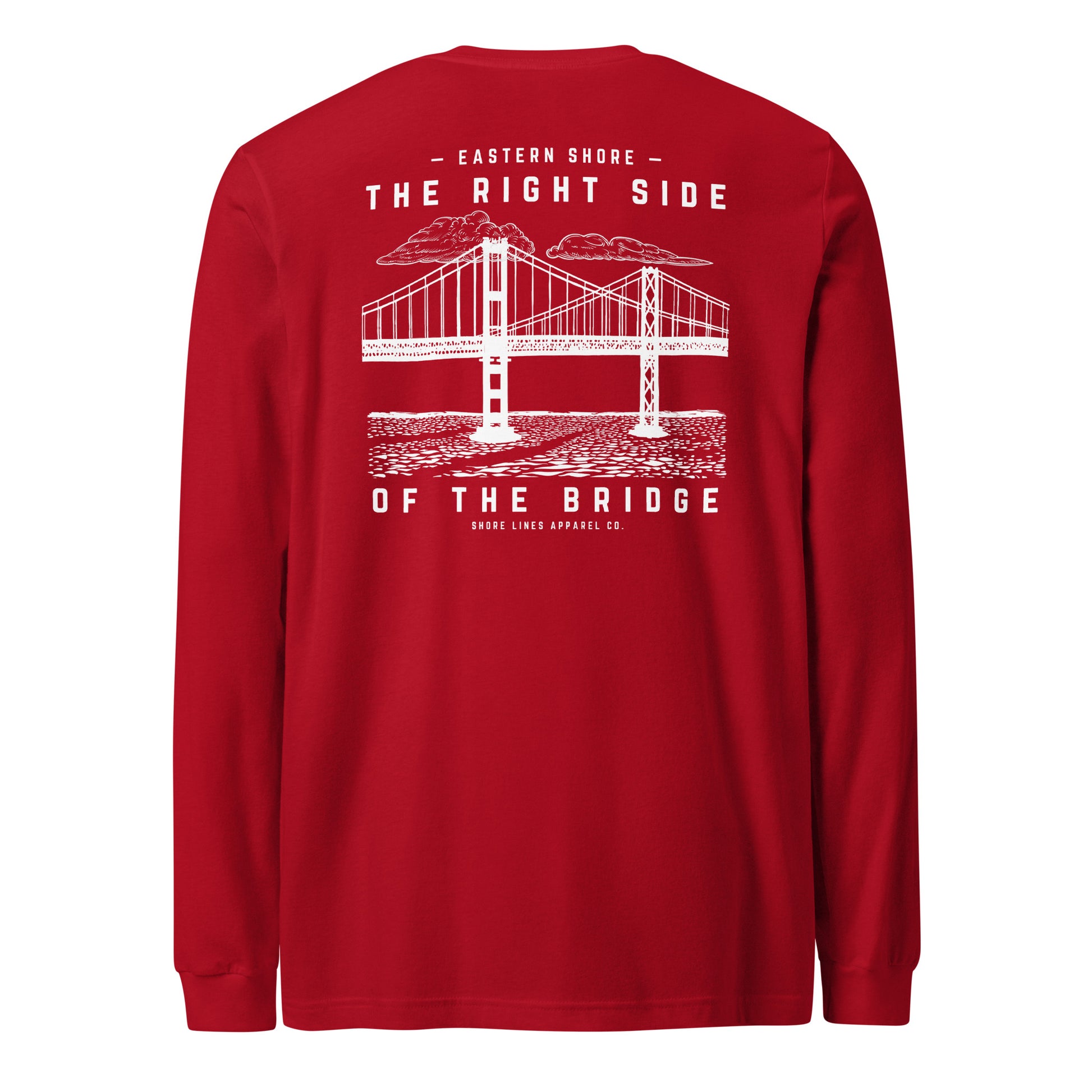 The Right Side CBB | Long Sleeve-red-Shore Lines Apparel Co.
