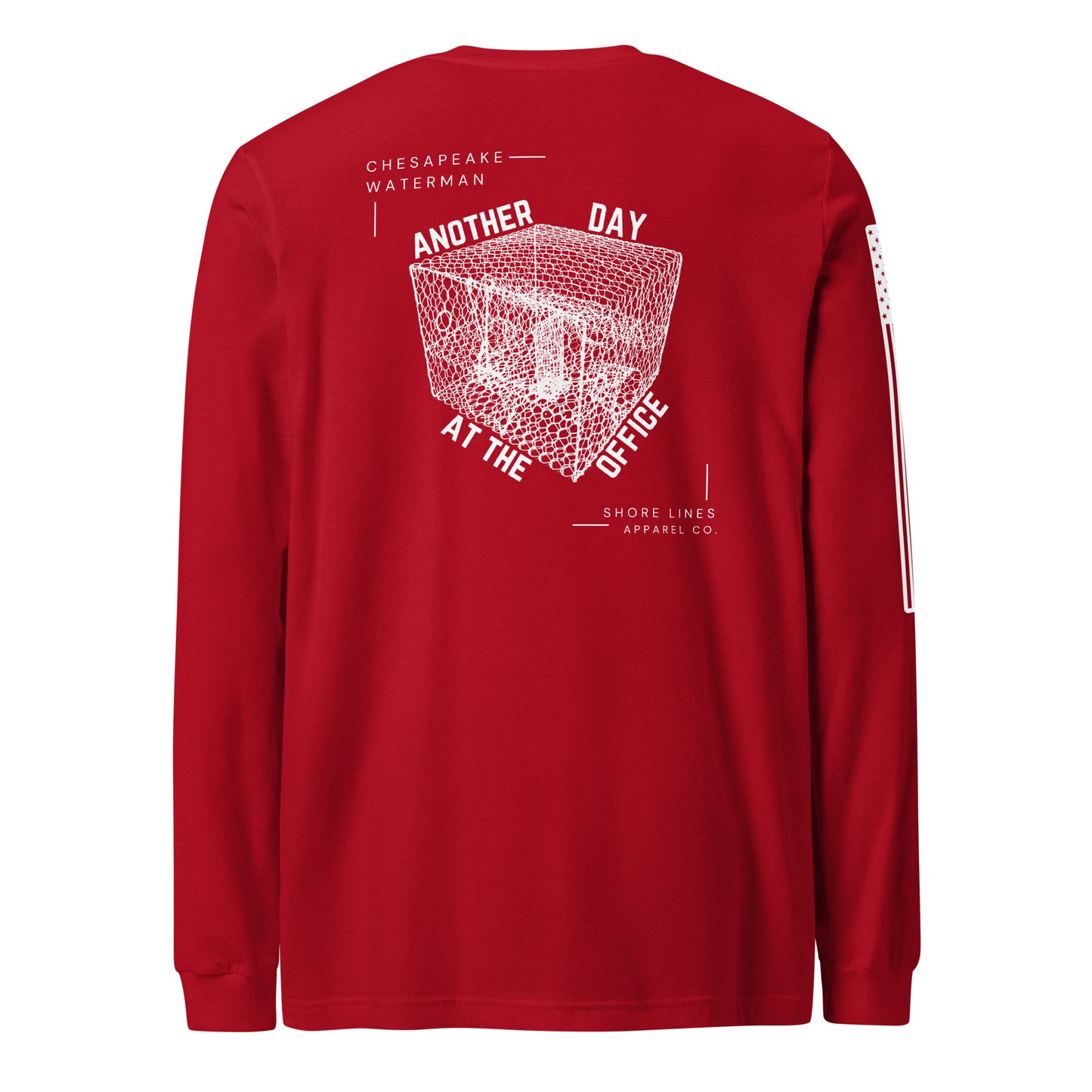 A Waterman's Day | Long Sleeve P-red-Shore Lines Apparel Co.