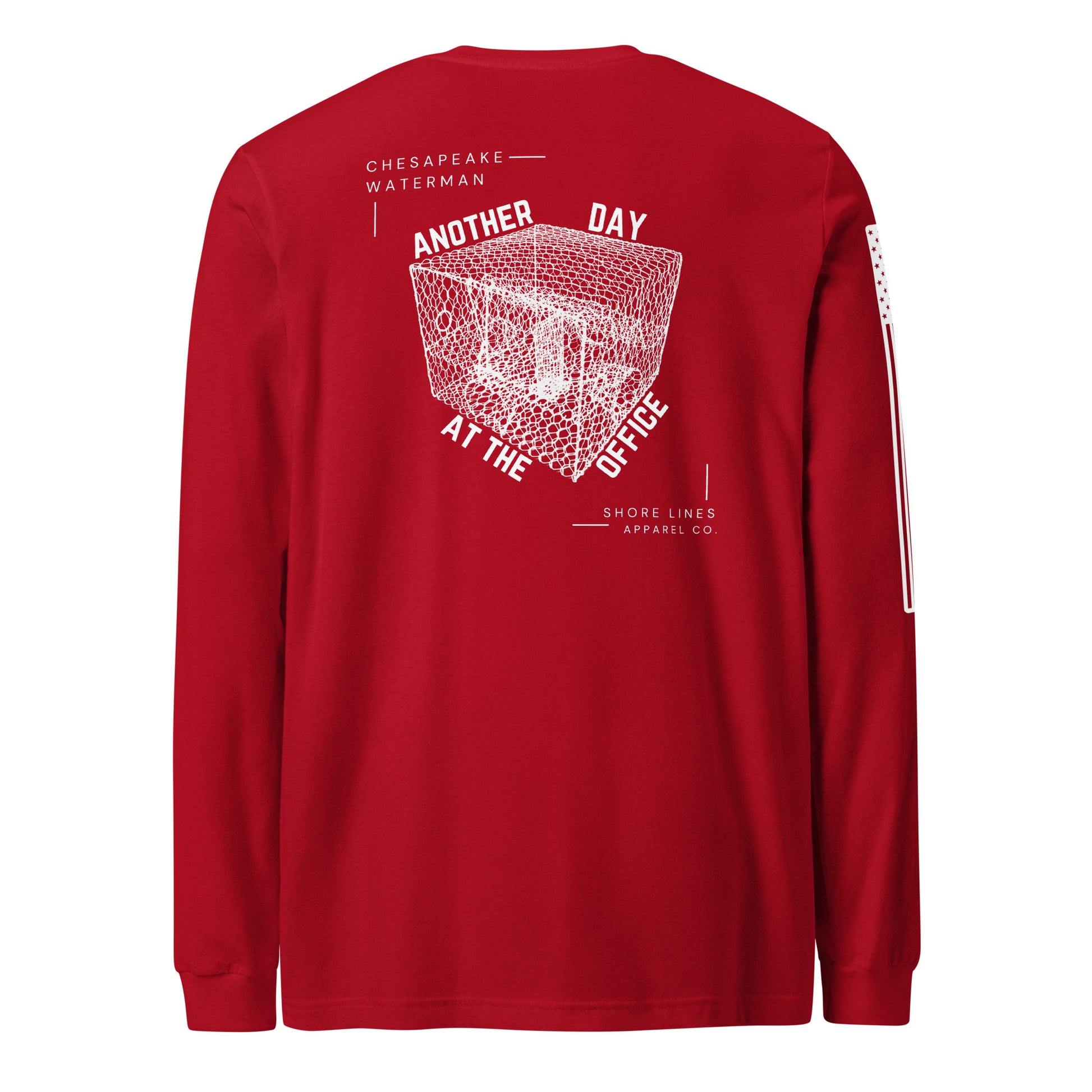 A Waterman's Day | Long Sleeve P-red-Shore Lines Apparel Co.