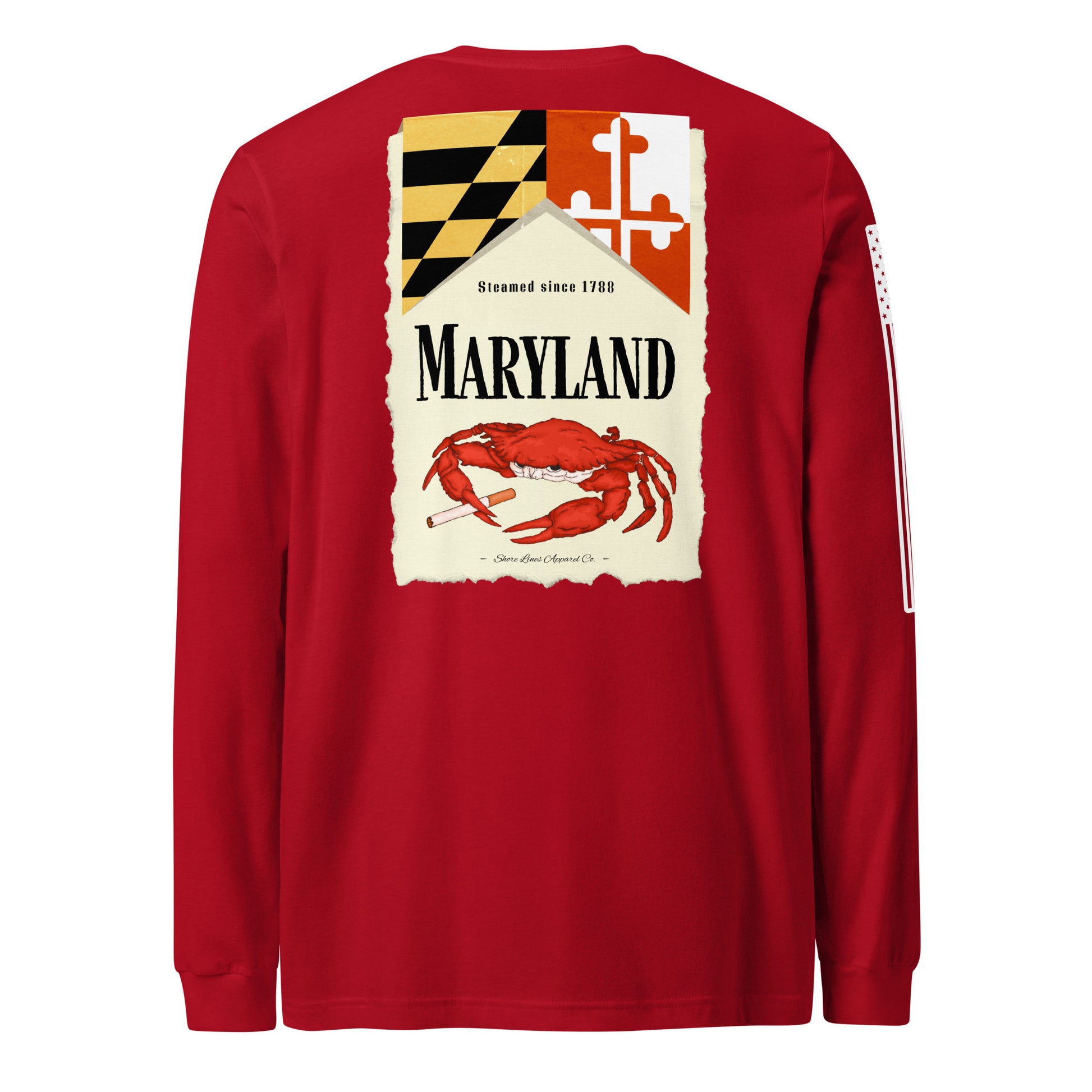 Maryland | Long Sleeve P-red-Shore Lines Apparel Co.