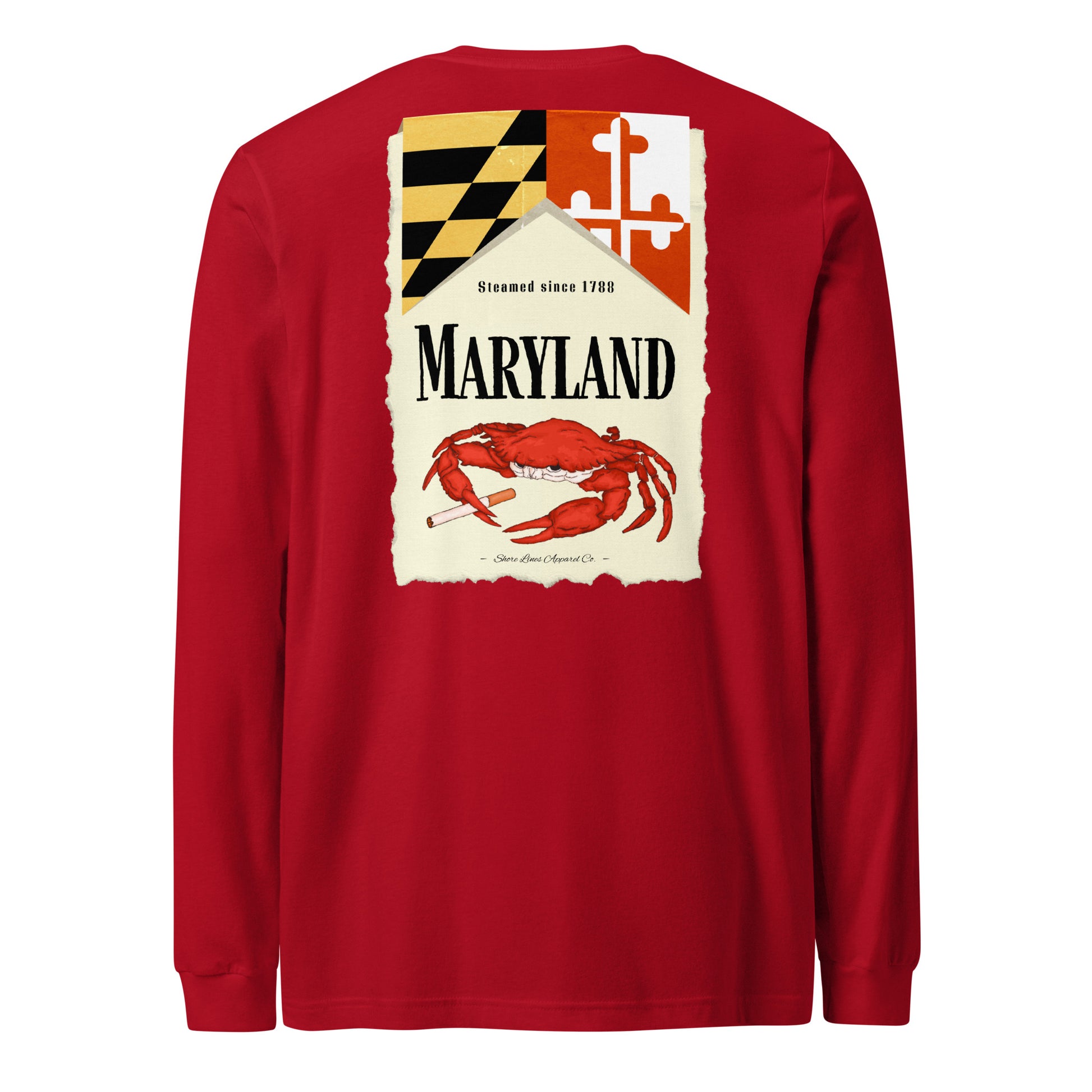 Maryland | Long Sleeve-red-Shore Lines Apparel Co.