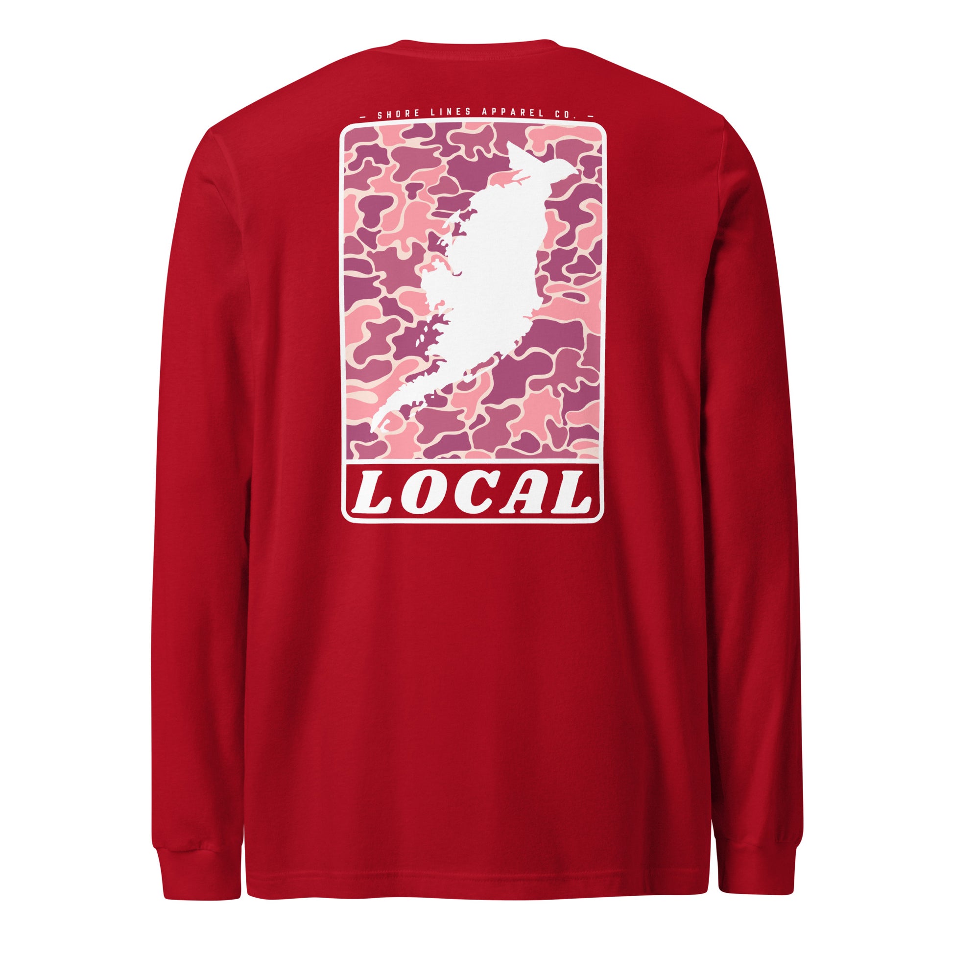 LOCAL (pink) | Long Sleeve-red-Shore Lines Apparel Co.