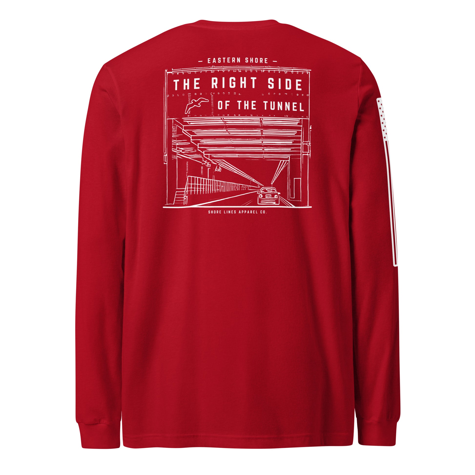 The Right Side CBBT | Long Sleeve P-red-Shore Lines Apparel Co.