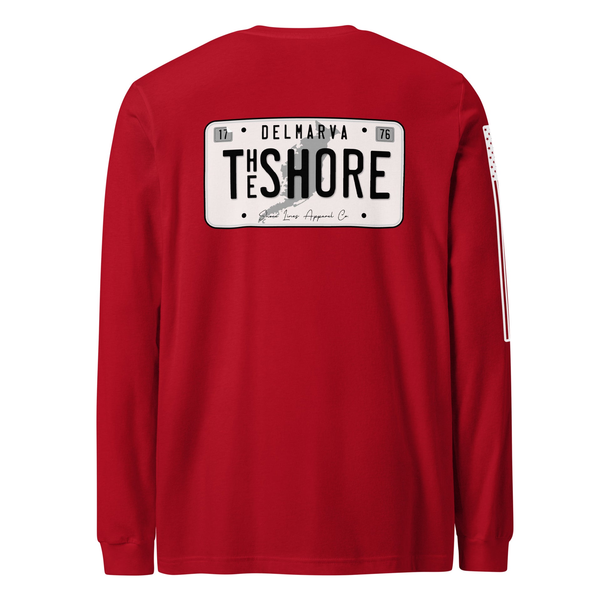 License Plate | Long Sleeve P-red-Shore Lines Apparel Co.