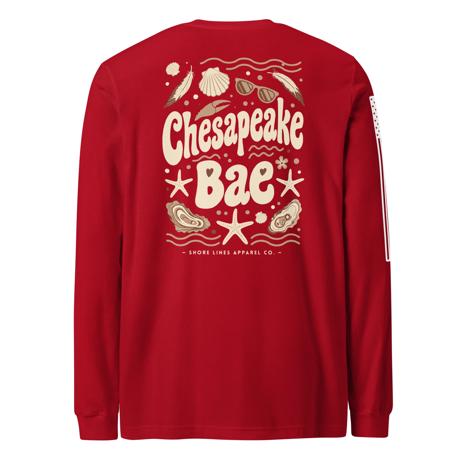 Chesapeake Bae | Long Sleeve P-red-Shore Lines Apparel Co.™
