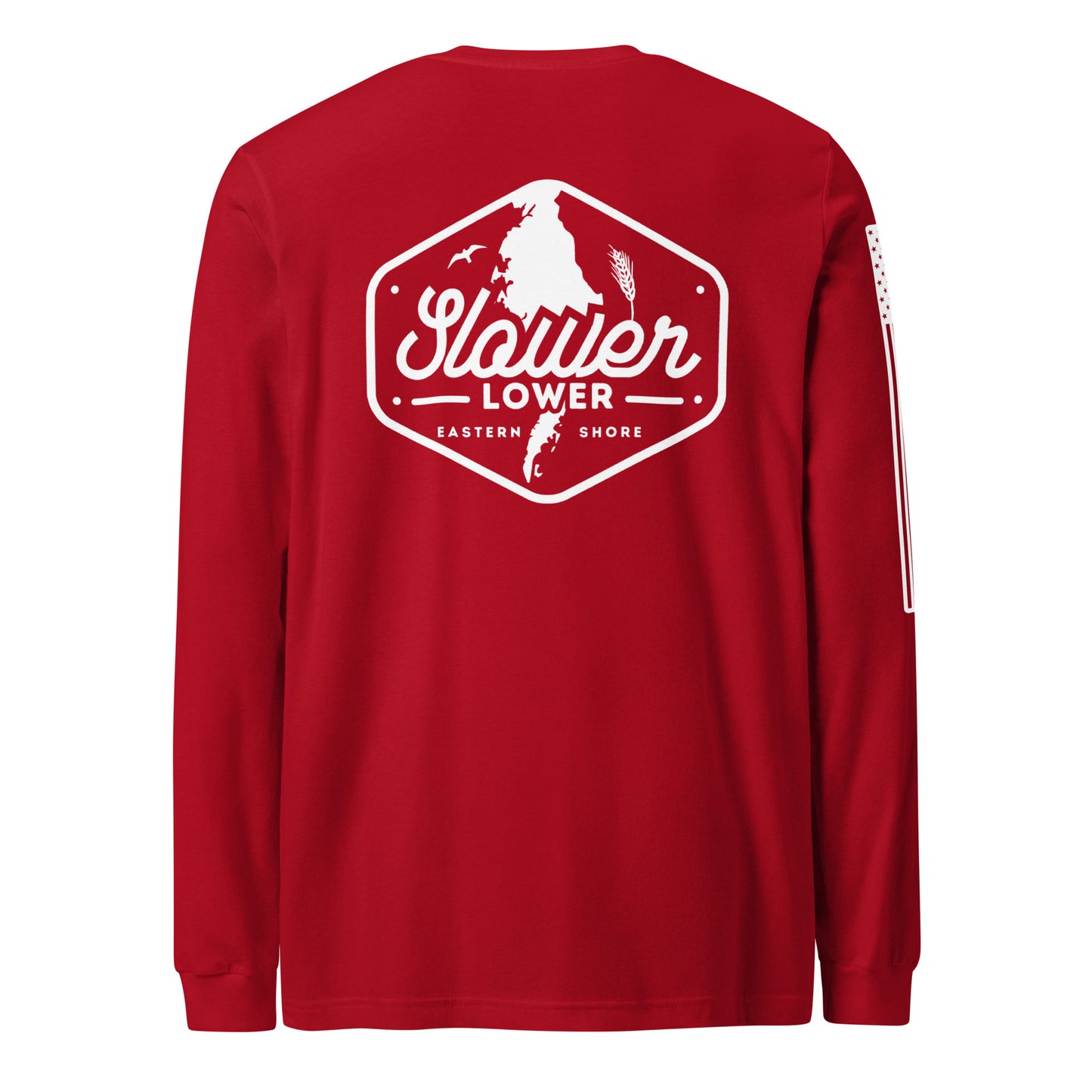 Slower Lower | Long Sleeve P-red-Shore Lines Apparel Co.™
