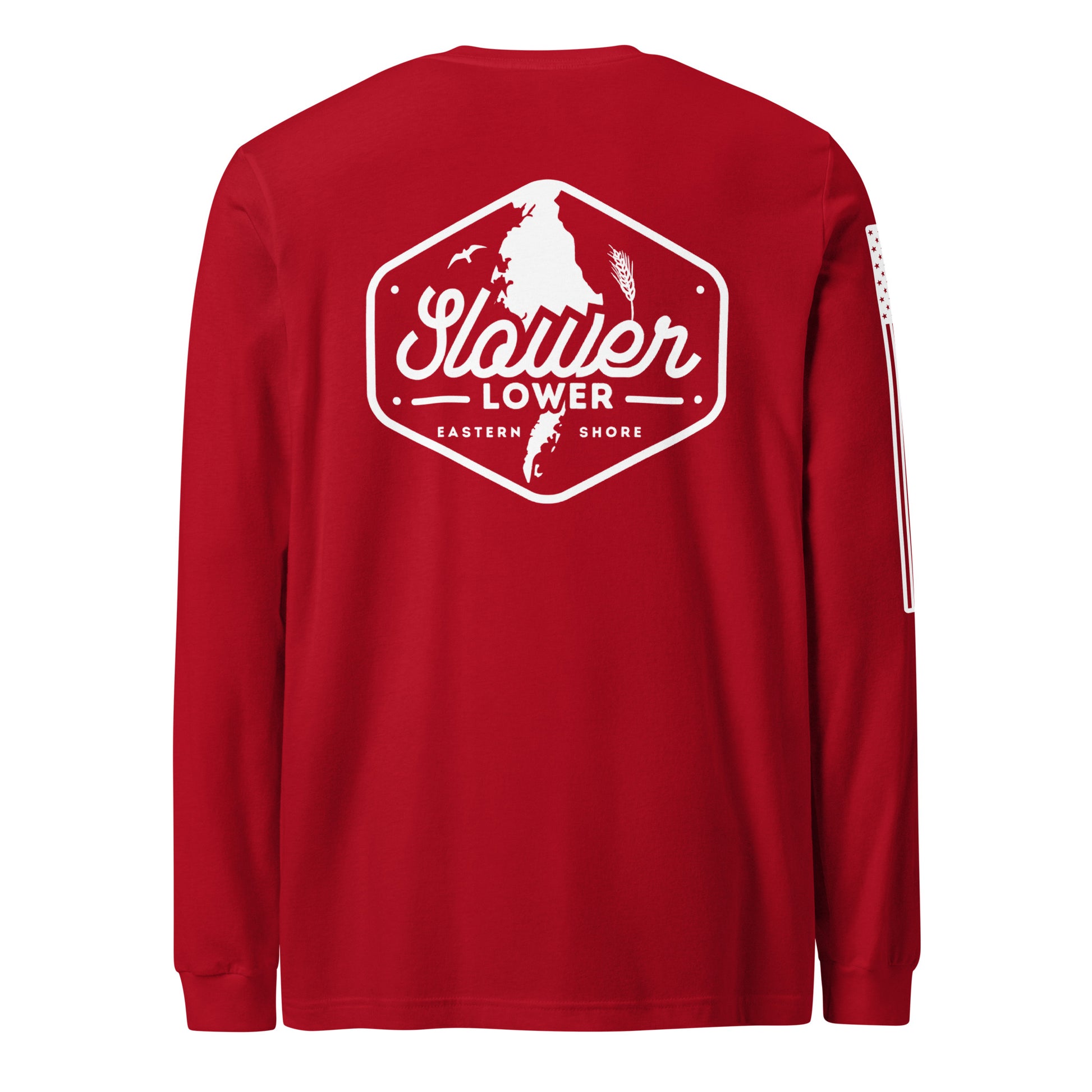 Slower Lower | Long Sleeve P-red-Shore Lines Apparel Co.™