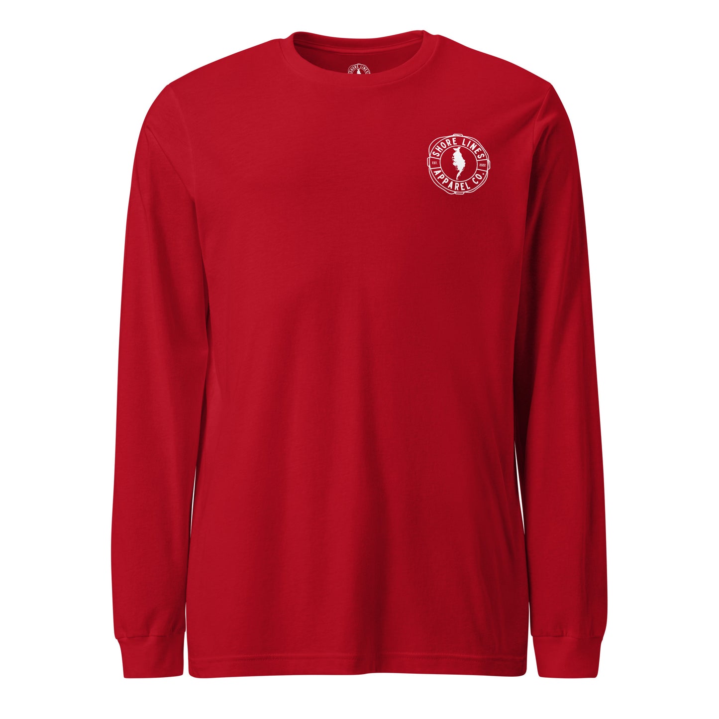 The Right Side CBB | Long Sleeve-red-Shore Lines Apparel Co.