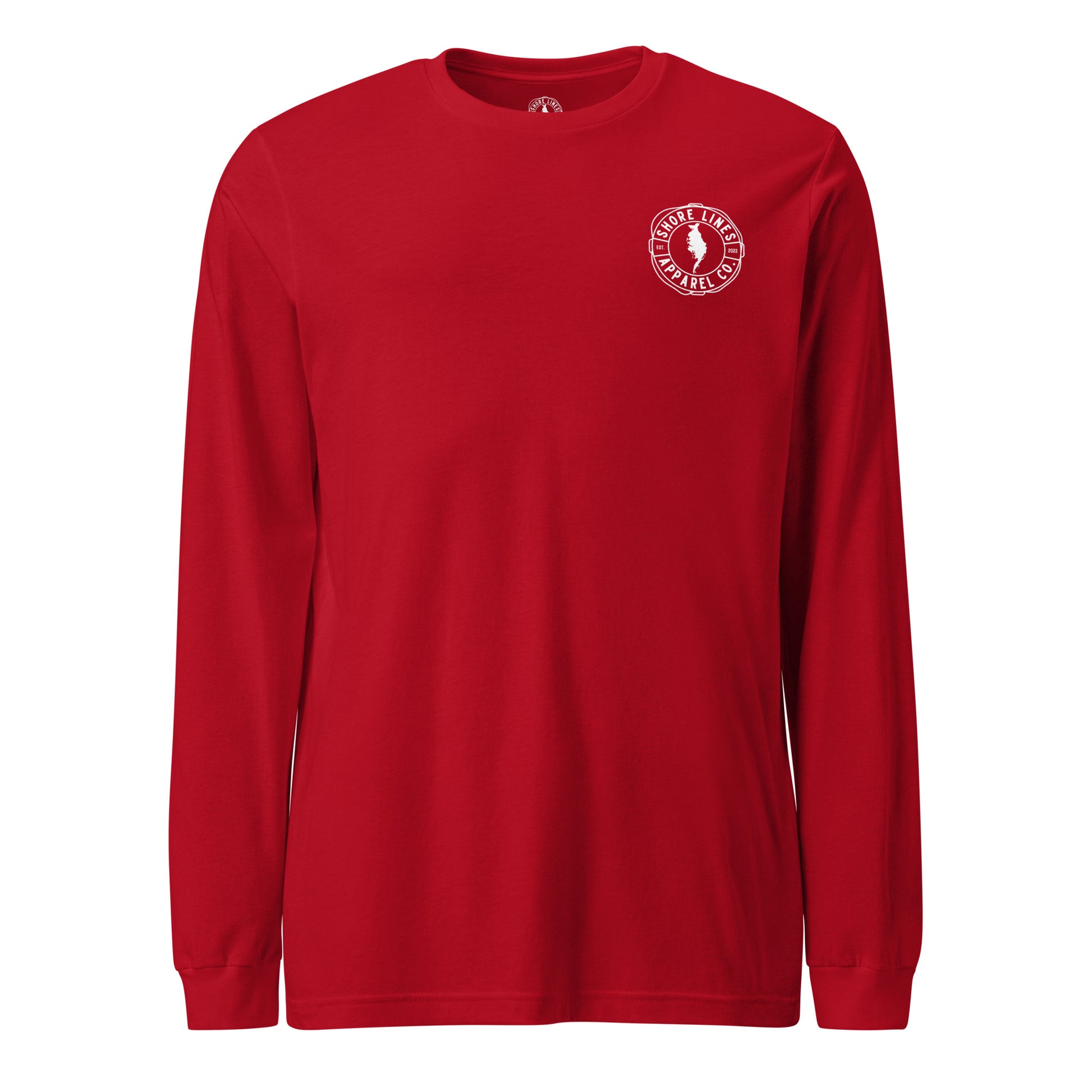 The Right Side CBB | Long Sleeve-red-Shore Lines Apparel Co.