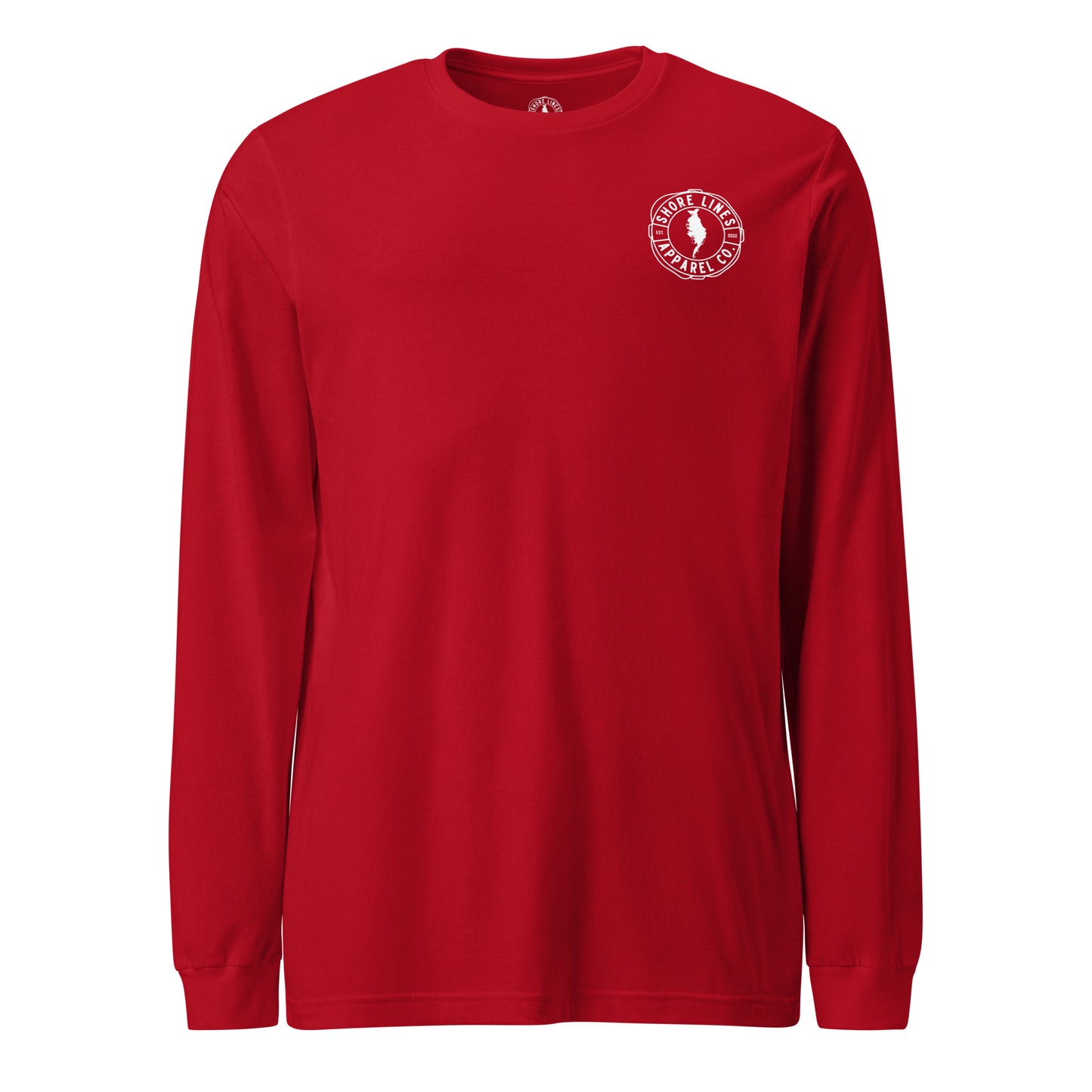 A Waterman's Day | Long Sleeve-red-Shore Lines Apparel Co.