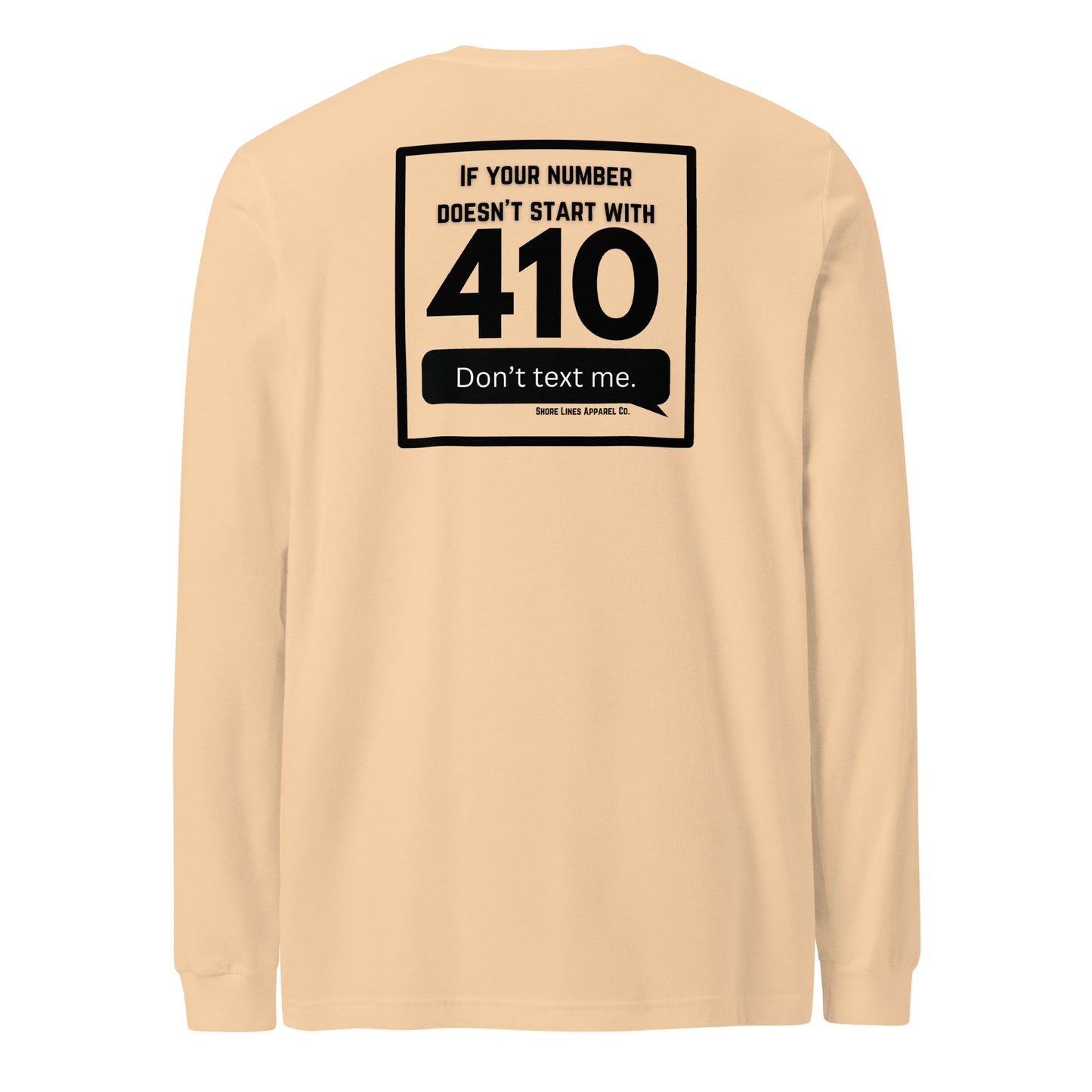 410 Area Code | Core LS-sand-Shore Lines Apparel Co.