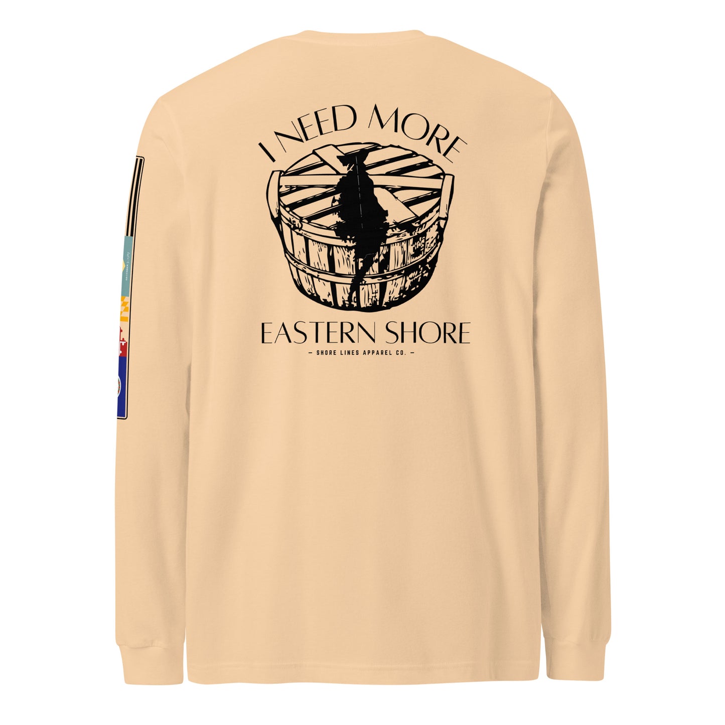 Need More Eastern Shore | Core LS P-sand-Shore Lines Apparel Co.