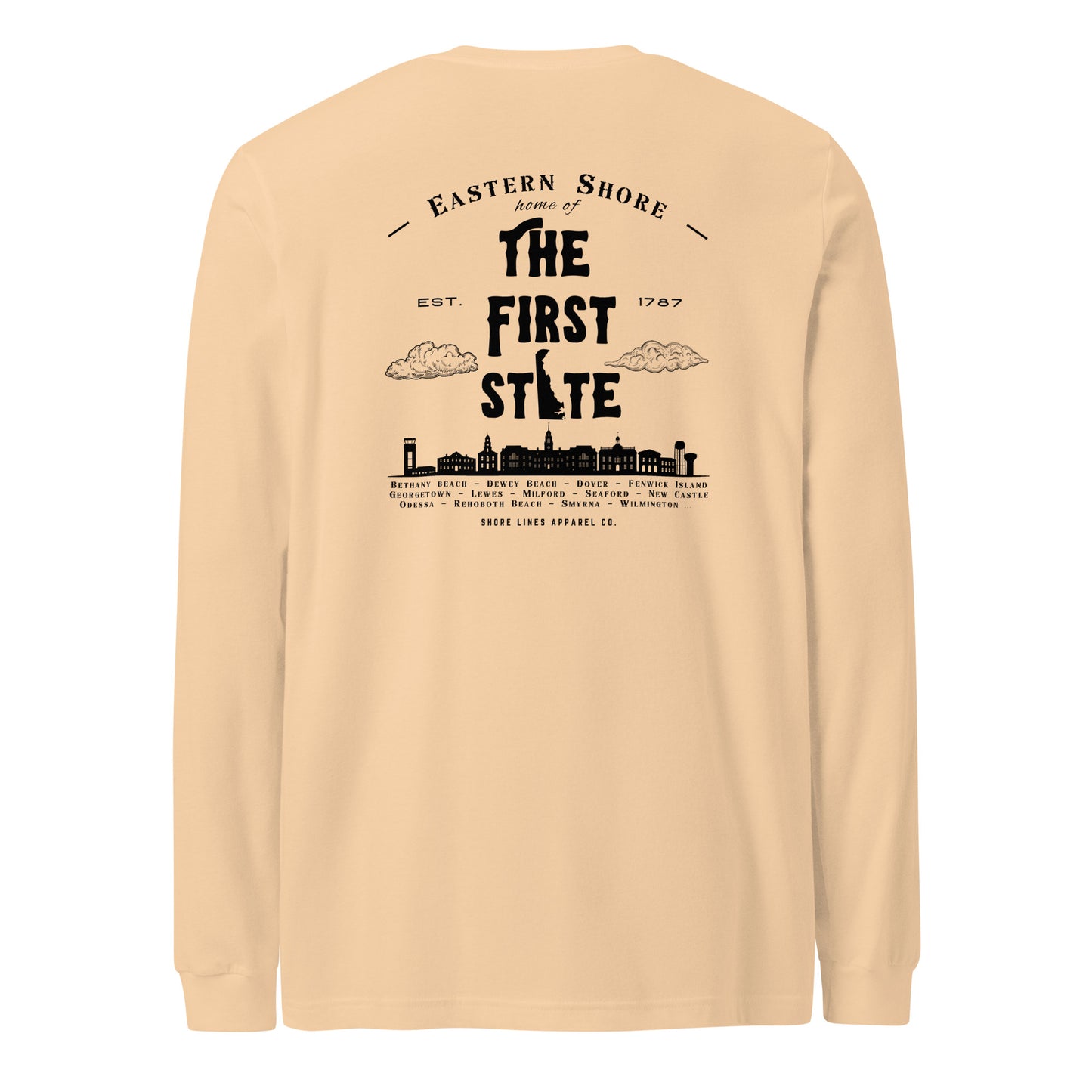 The First State | Core LS-sand-Shore Lines Apparel Co.