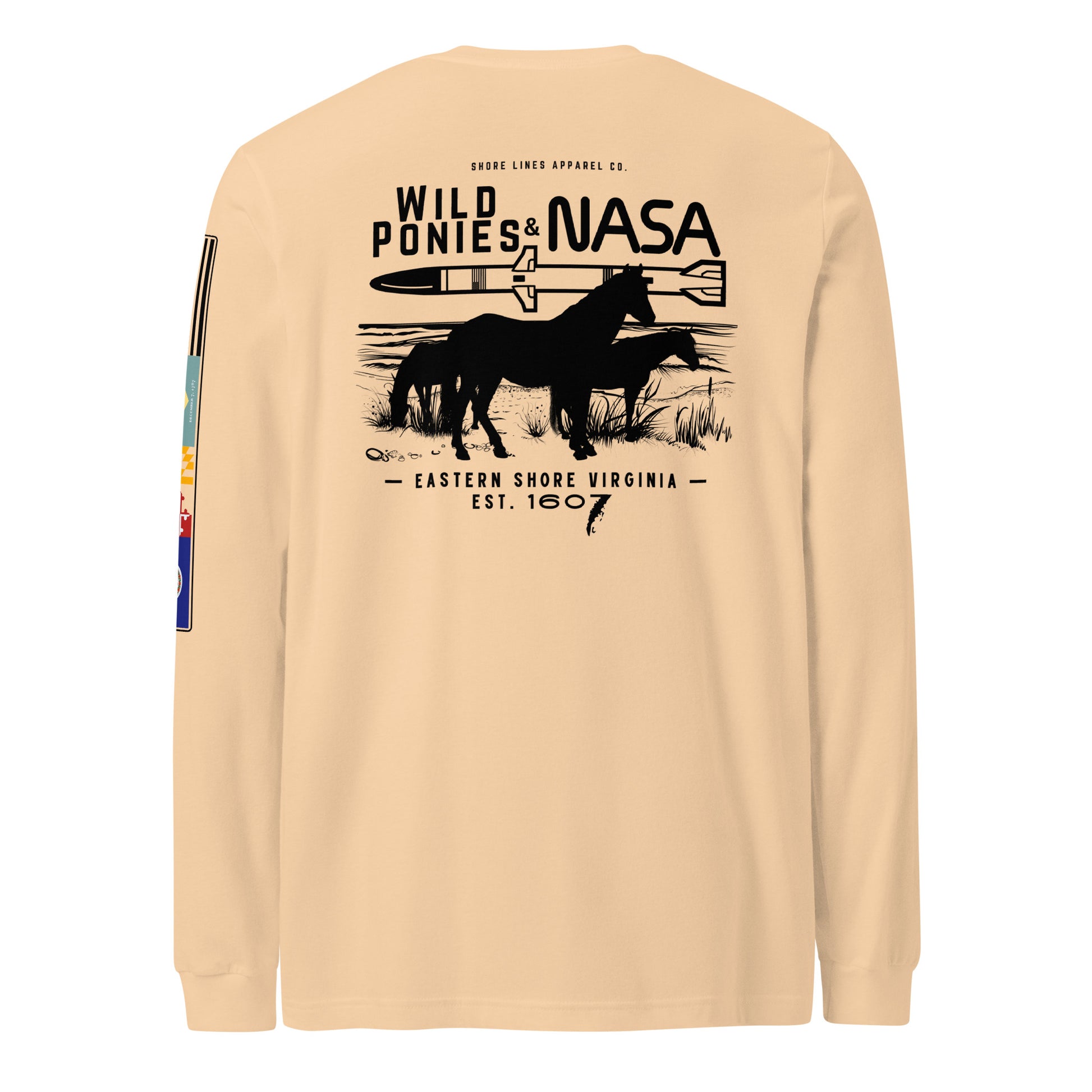 Wild Ponies and NASA | Core LS P-sand-Shore Lines Apparel Co.