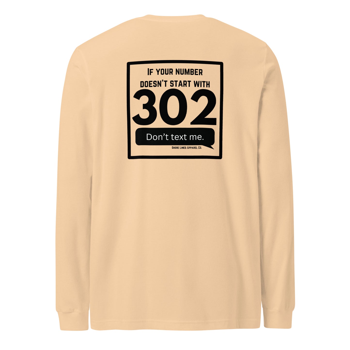 302 Area Code | Core LS-sand-Shore Lines Apparel Co.