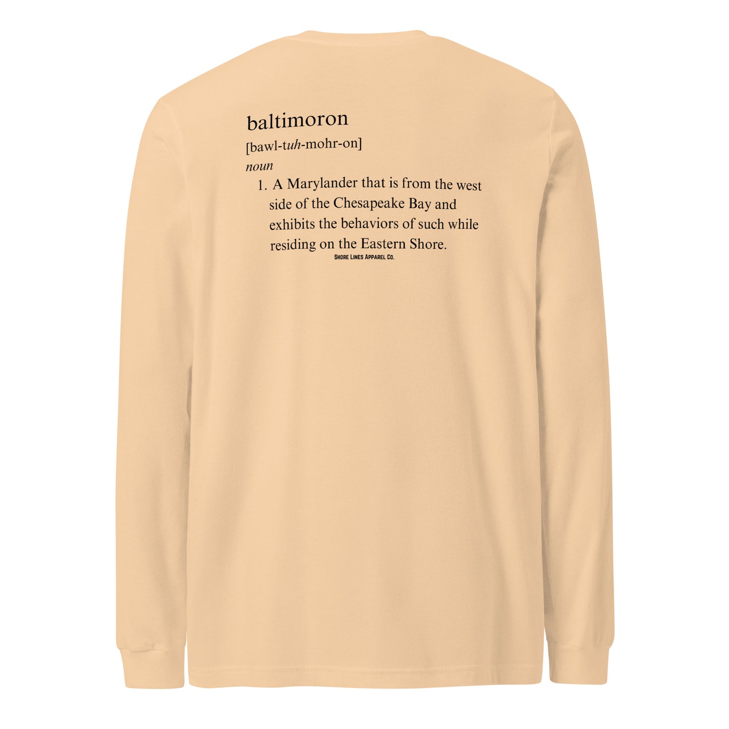 Baltimoron | Core LS-sand-Shore Lines Apparel Co.