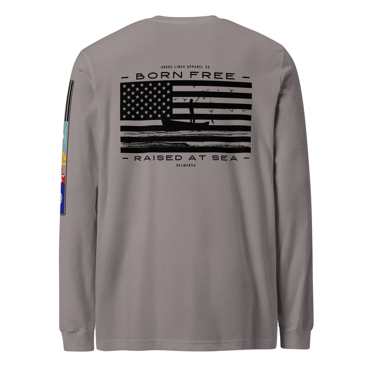 Born Free Raised at Sea | Core LS P-storm-Shore Lines Apparel Co.