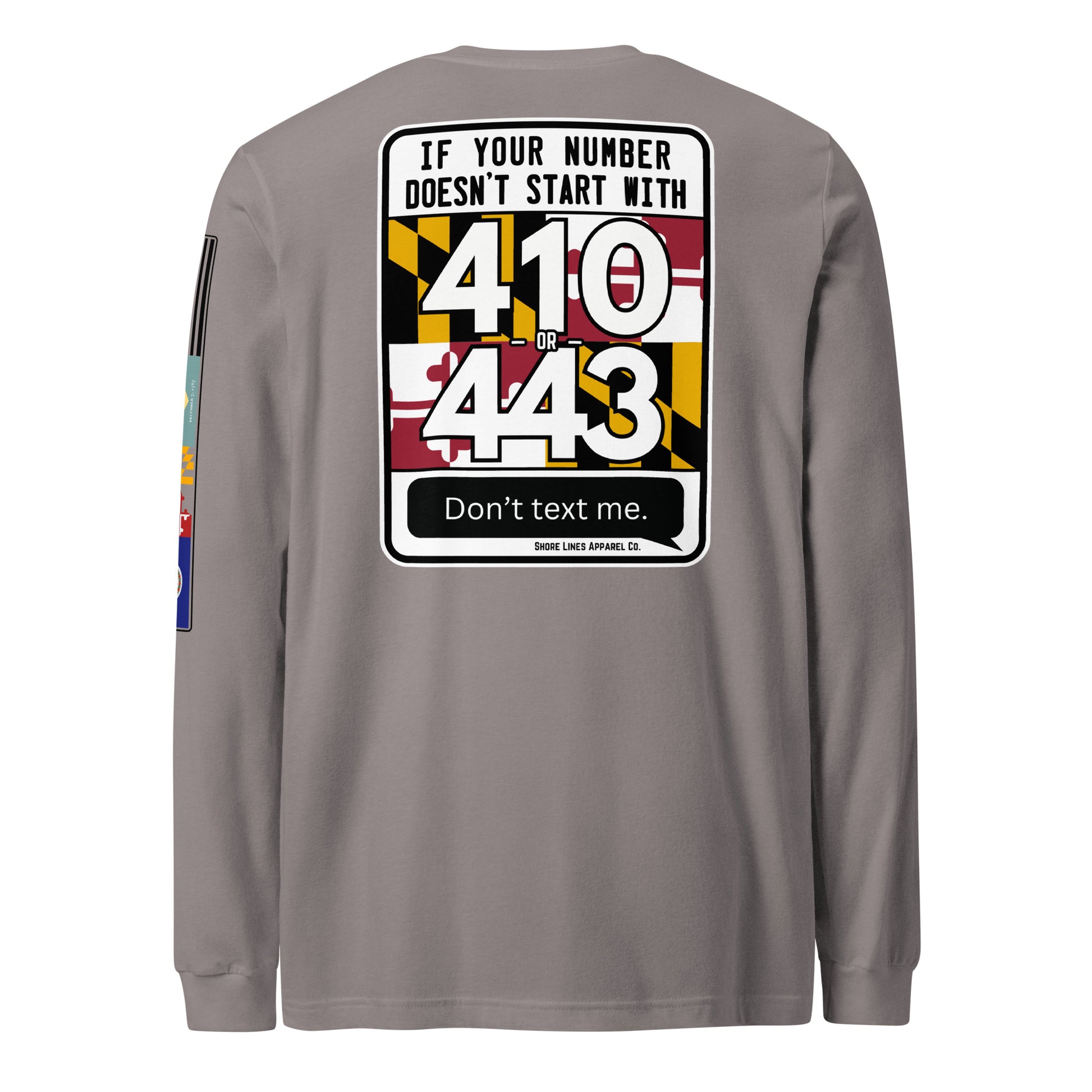 410/443 Area Code | Core LS P-storm-Shore Lines Apparel Co.