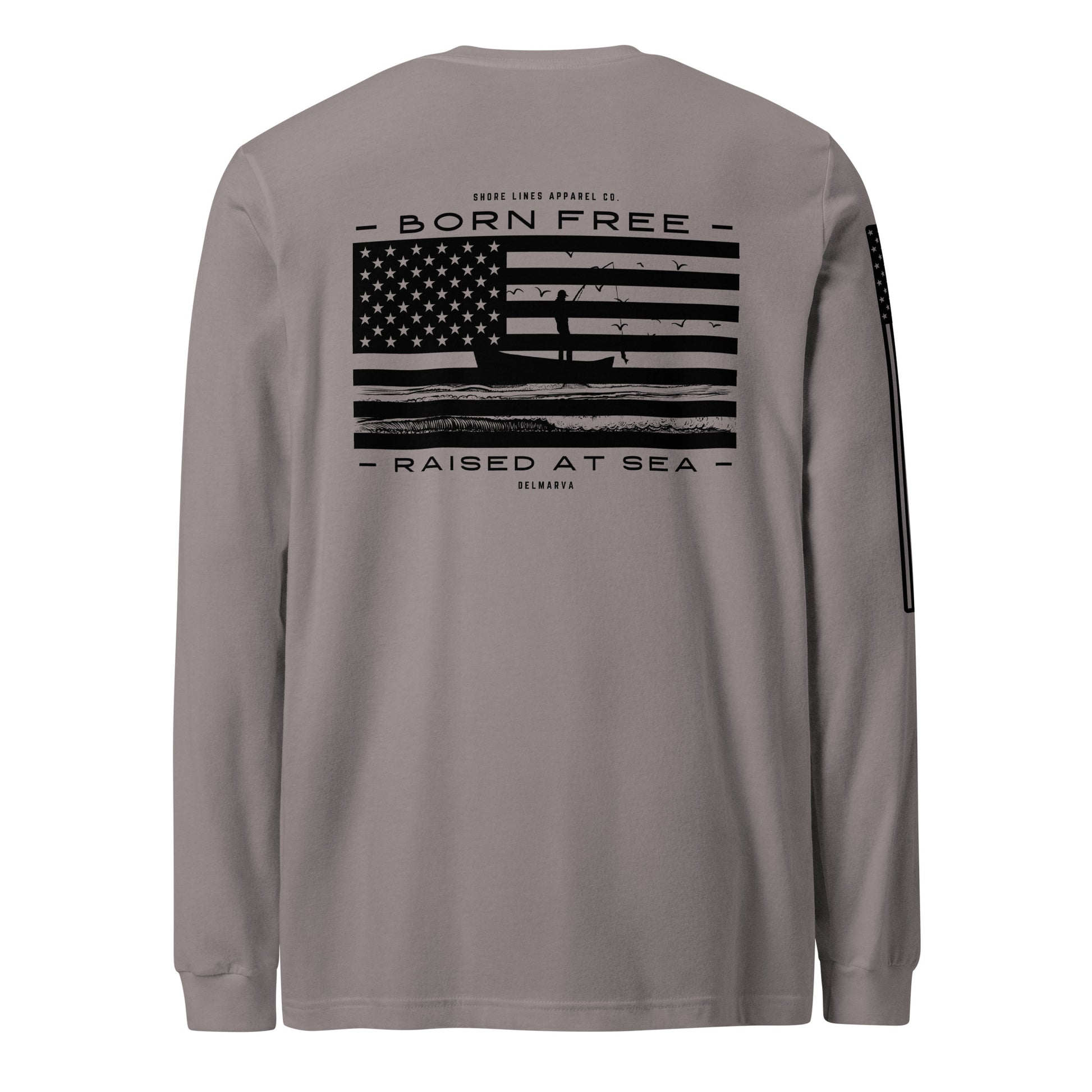 Born Free Raised at Sea | Long Sleeve P-storm-Shore Lines Apparel Co.