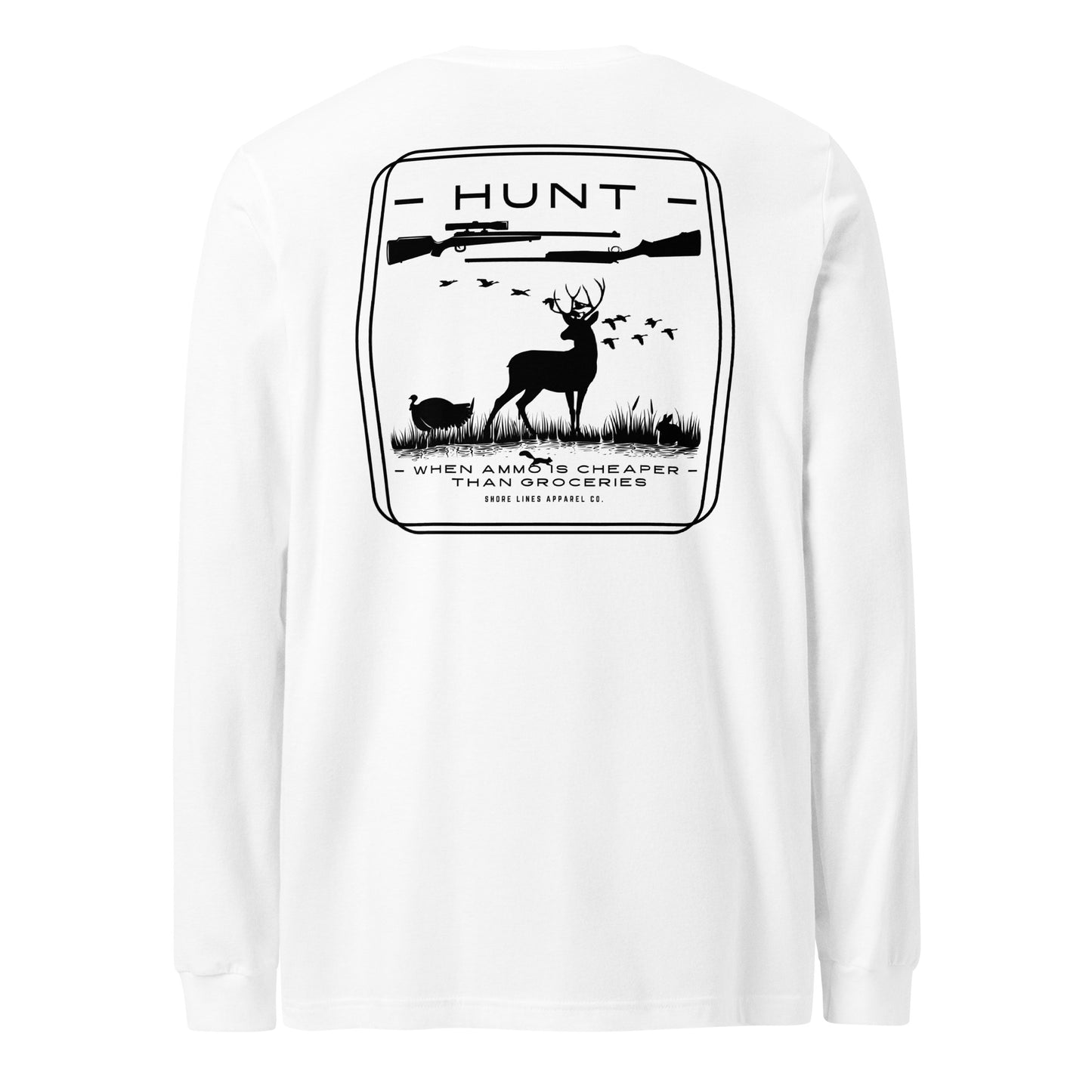 Hunt | Core LS-white-Shore Lines Apparel Co.