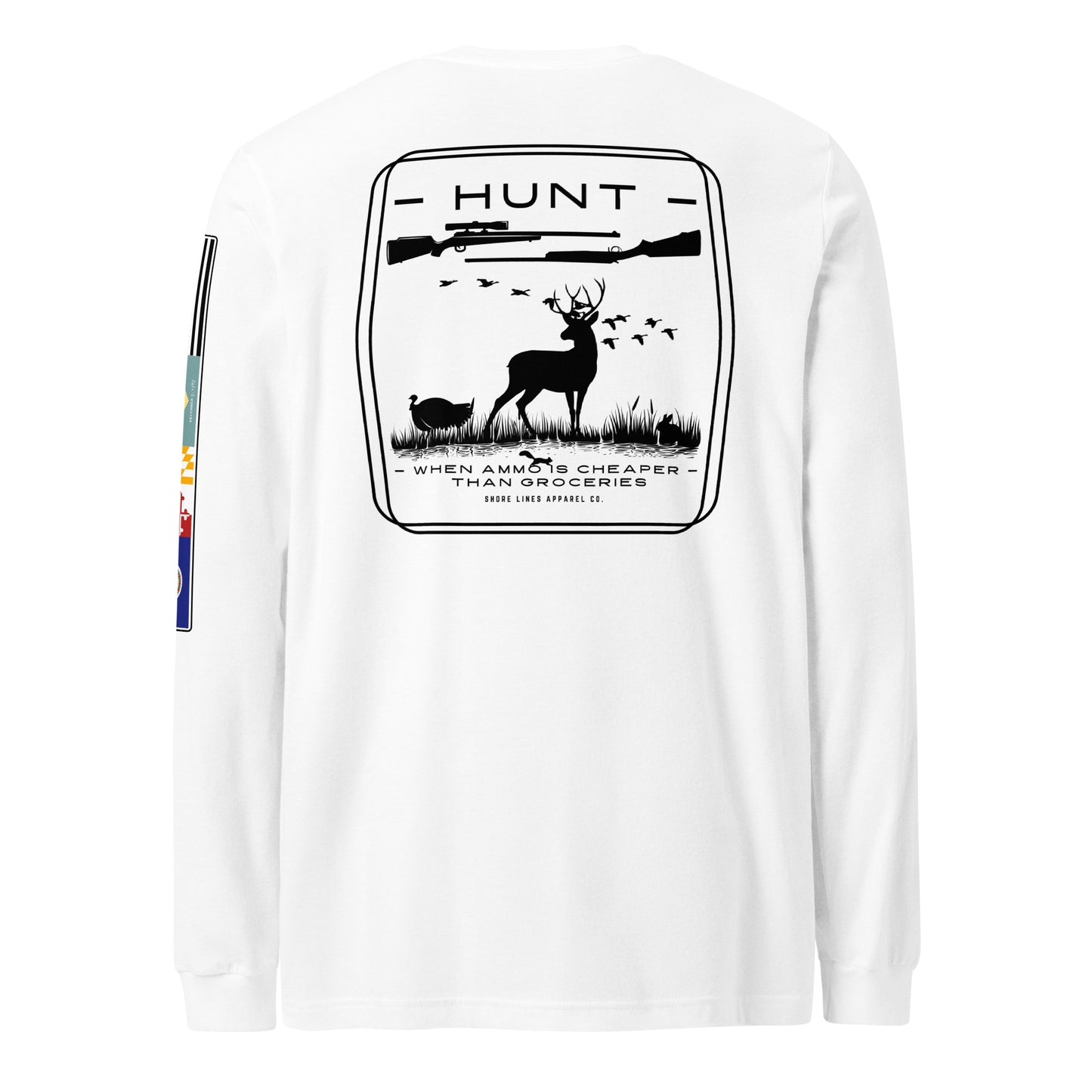 Hunt | Core LS P-white-Shore Lines Apparel Co.