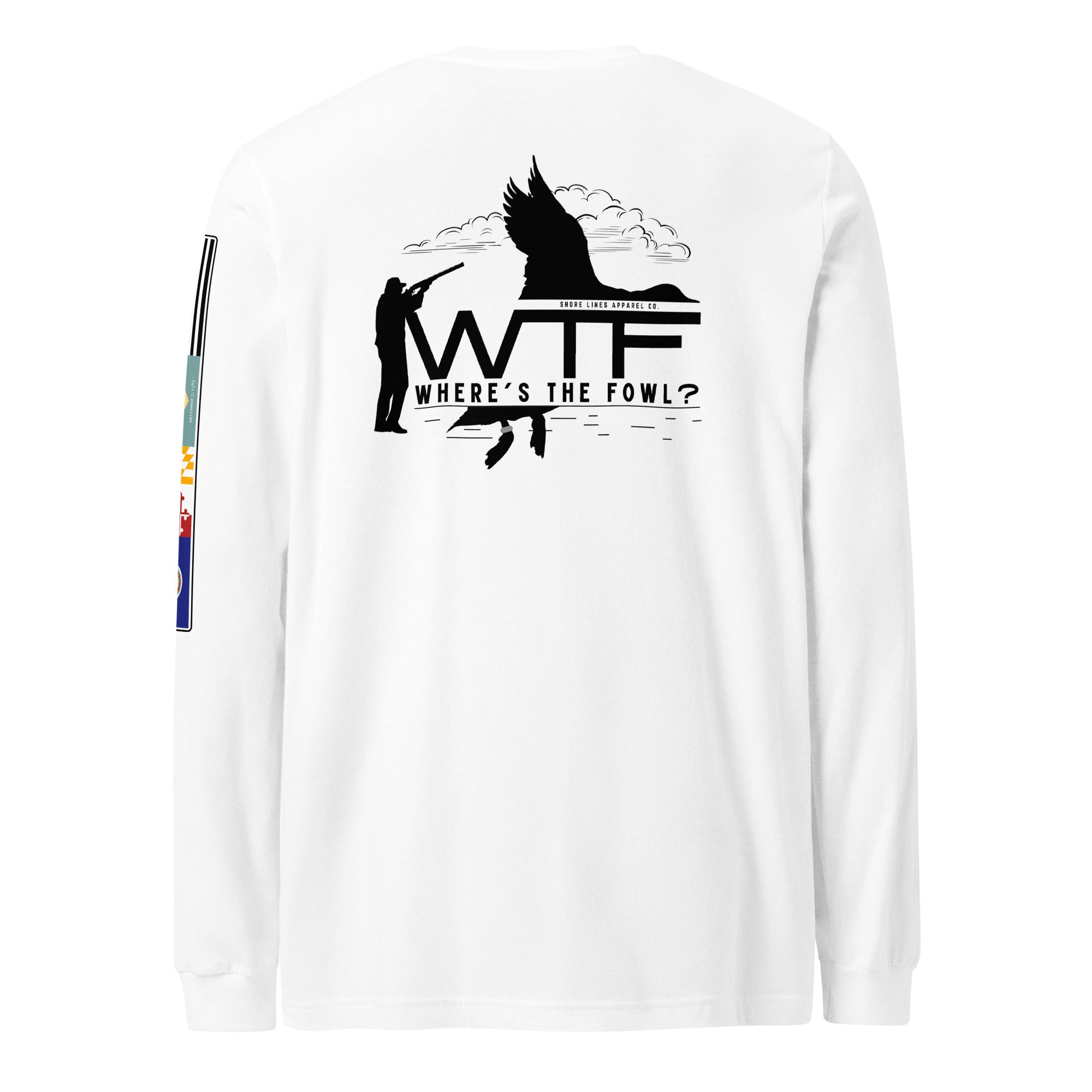 WTF | Long Sleeve P-white-Shore Lines Apparel Co.