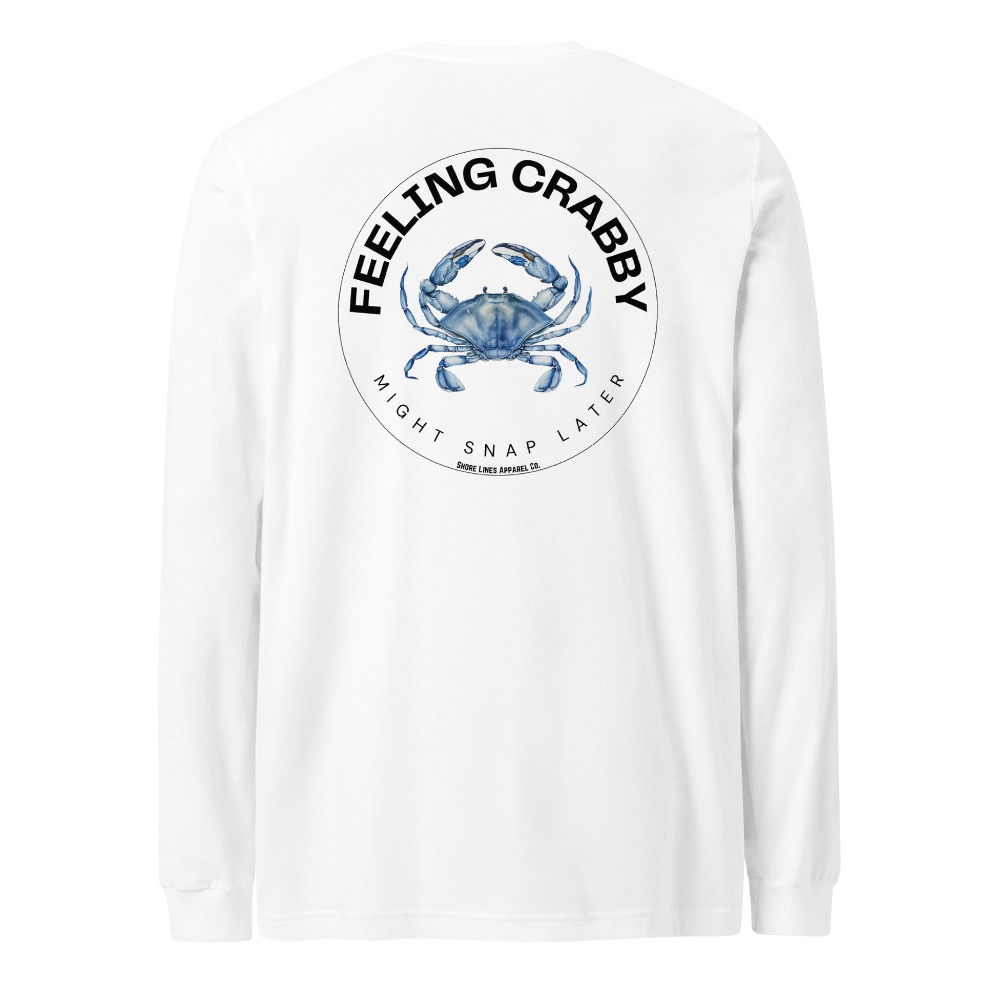 Feeling Crabby | Core LS-white-Shore Lines Apparel Co.