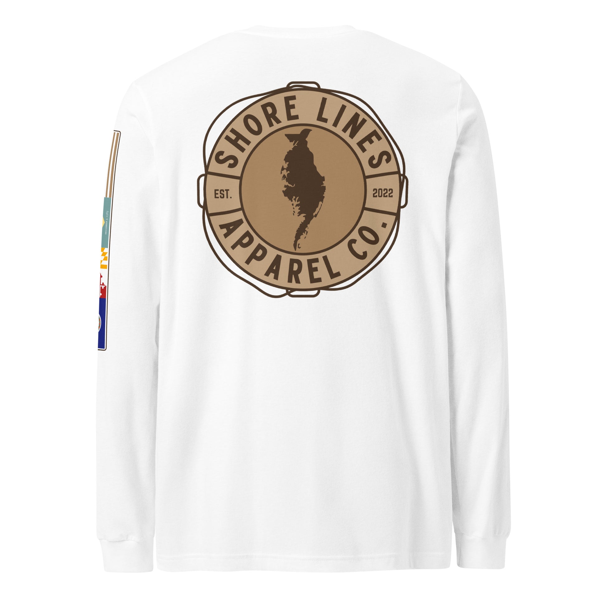 Shore Lines™ Espresso | Core LS P-white-Shore Lines Apparel Co.