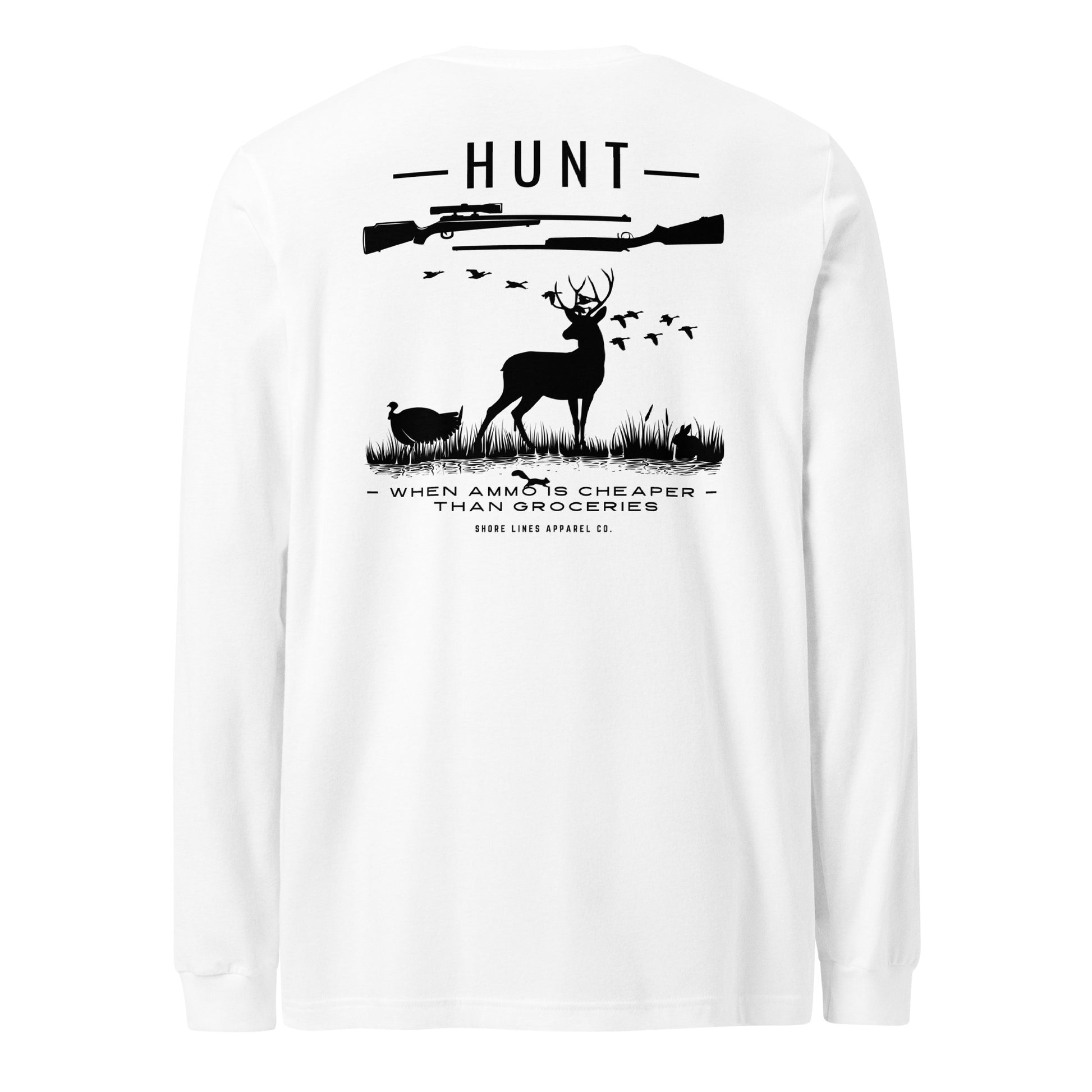 Hunt | Core LS-white-Shore Lines Apparel Co.