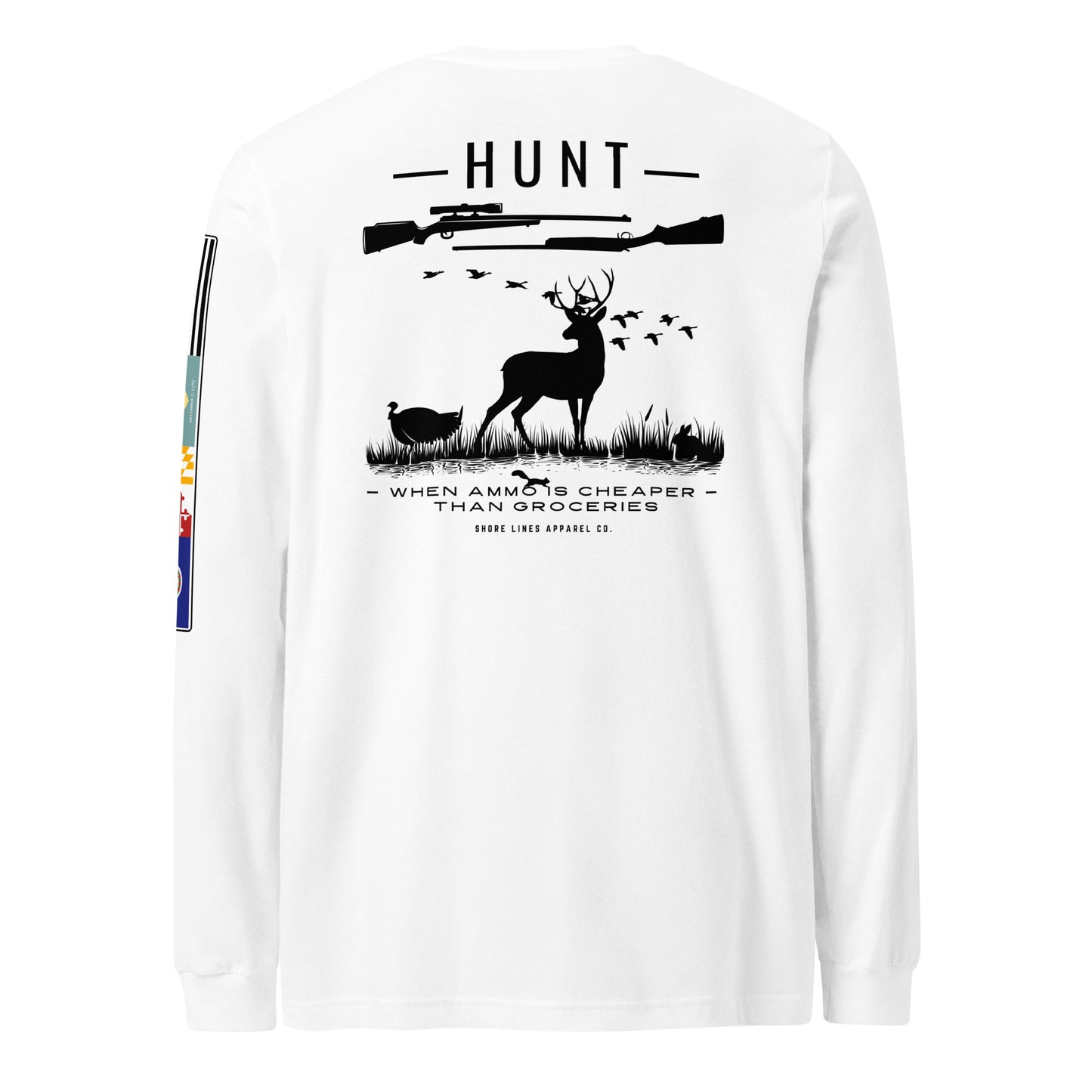 Hunt | Core LS P-white-Shore Lines Apparel Co.