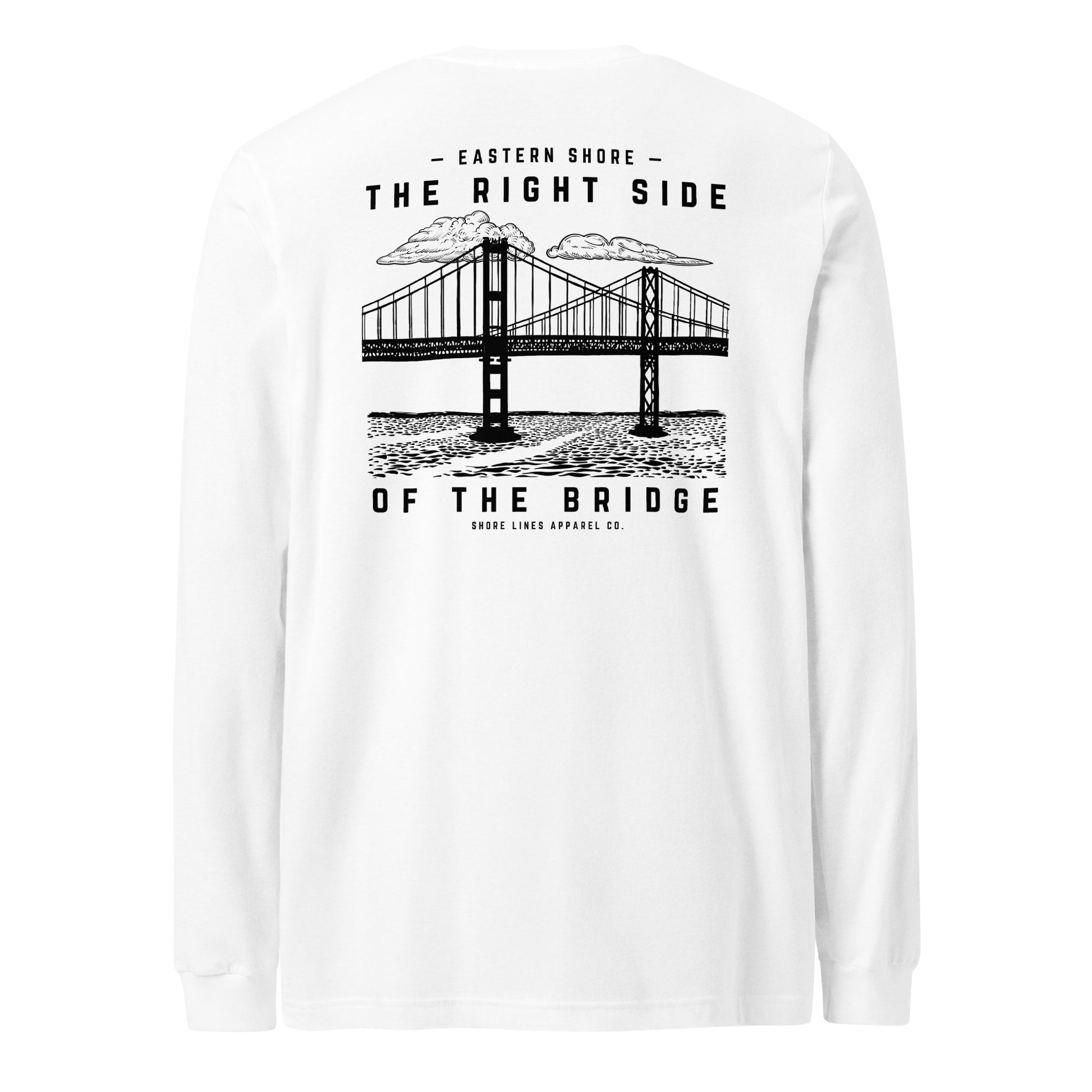 The Right Side CBB | Long Sleeve-white-Shore Lines Apparel Co.