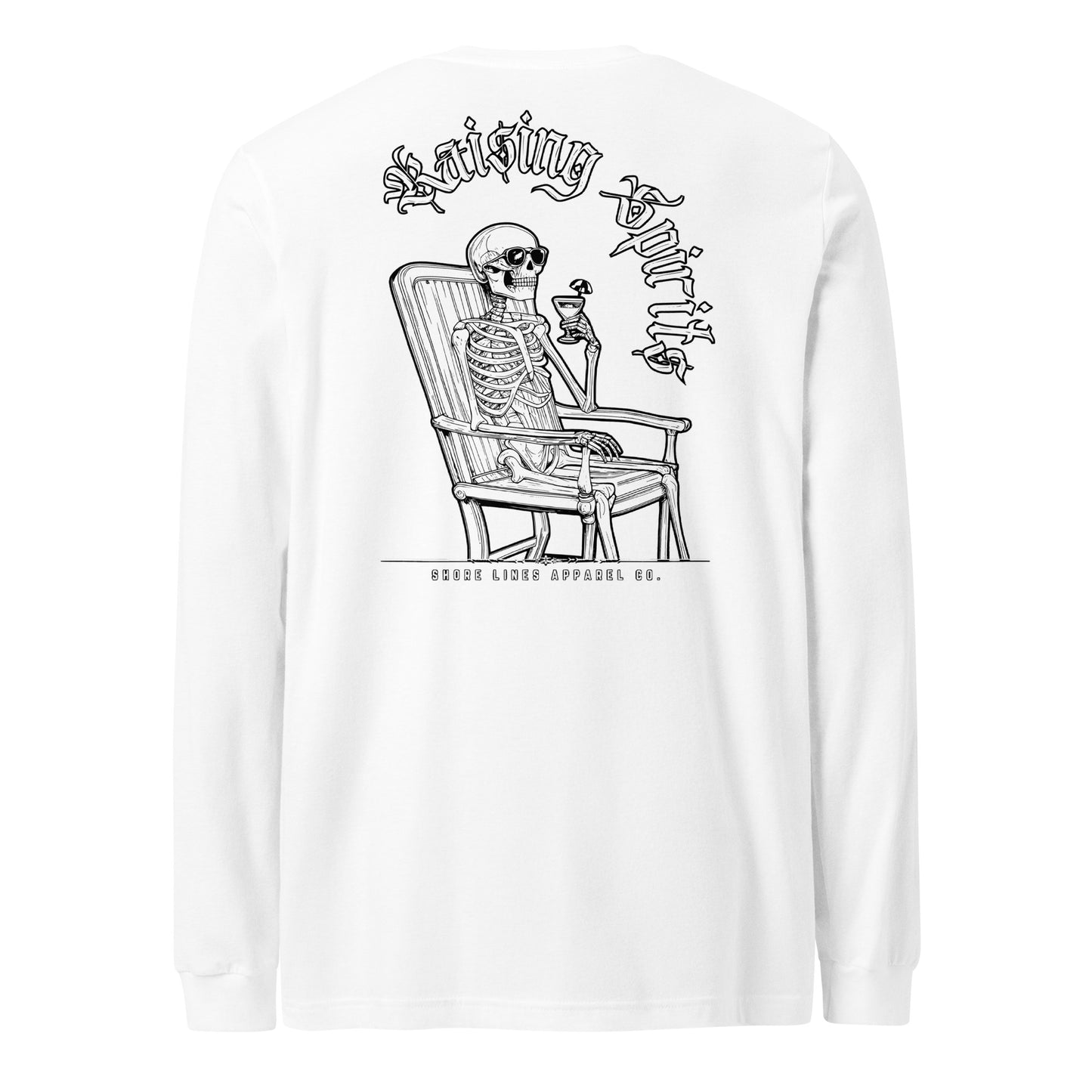 Raising Spirits | Long Sleeve-white-Shore Lines Apparel Co.