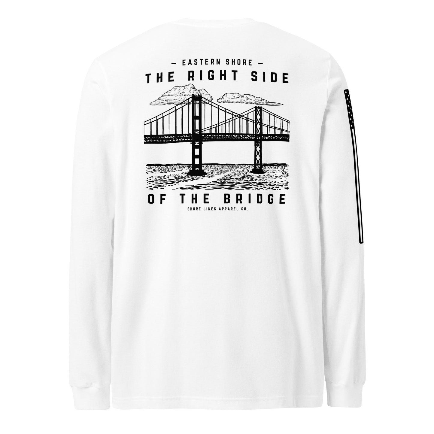 The Right Side CBB | Long Sleeve P-white-Shore Lines Apparel Co.