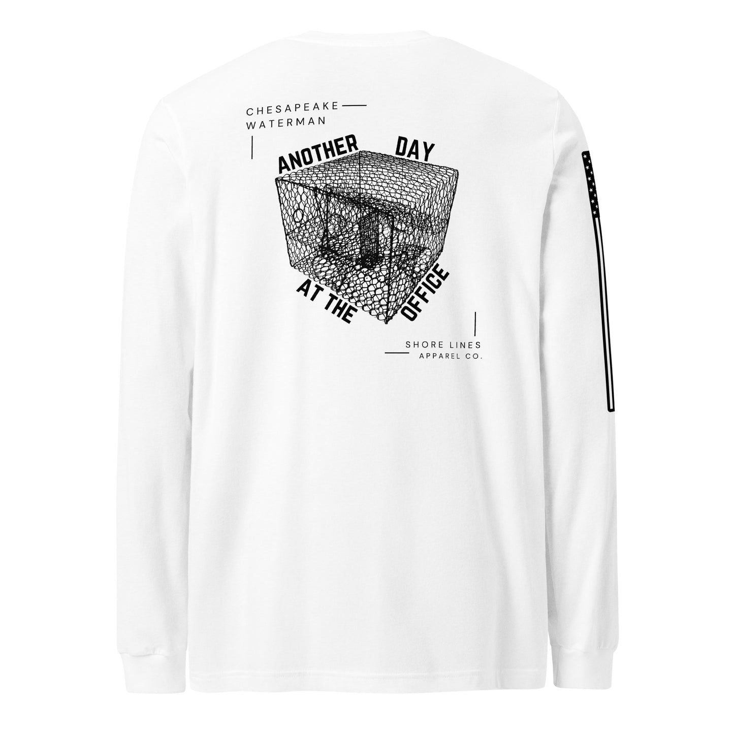 A Waterman's Day | Long Sleeve P-white-Shore Lines Apparel Co.