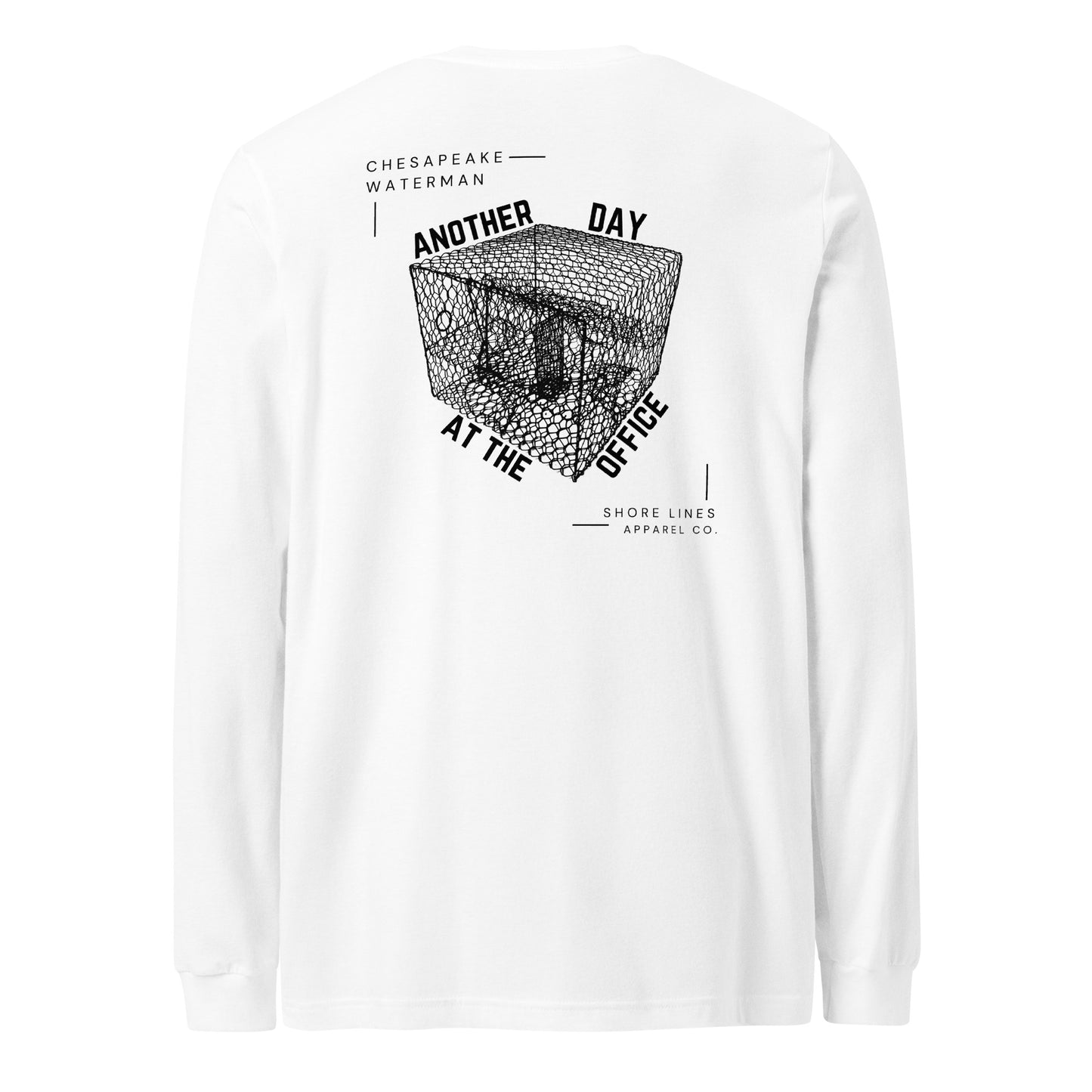 A Waterman's Day | Long Sleeve-white-Shore Lines Apparel Co.