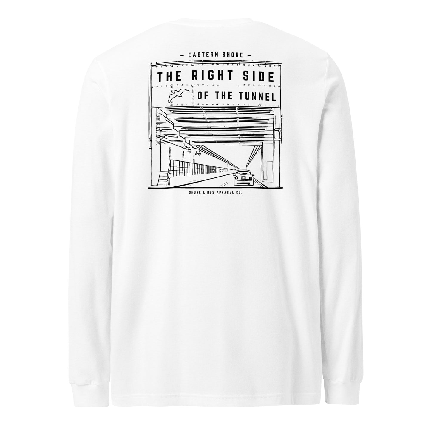 The Right Side CBBT | Long Sleeve-white-Shore Lines Apparel Co.