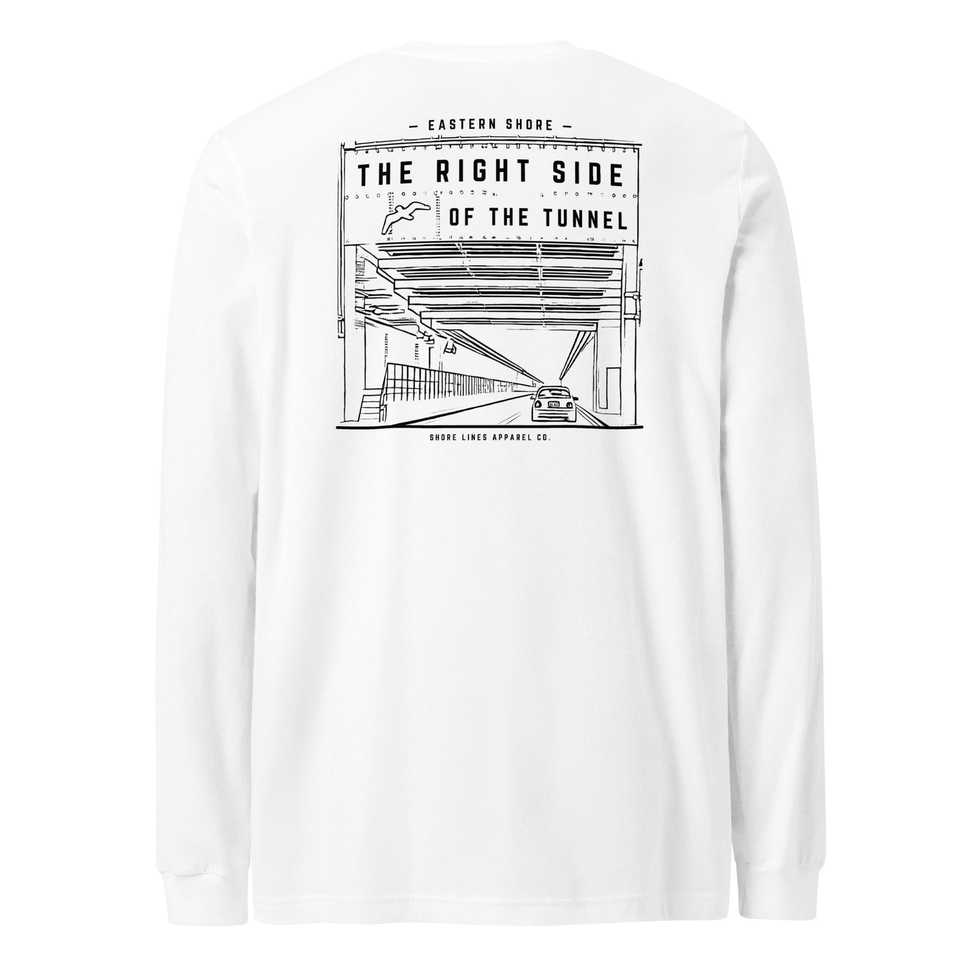 The Right Side CBBT | Long Sleeve-white-Shore Lines Apparel Co.
