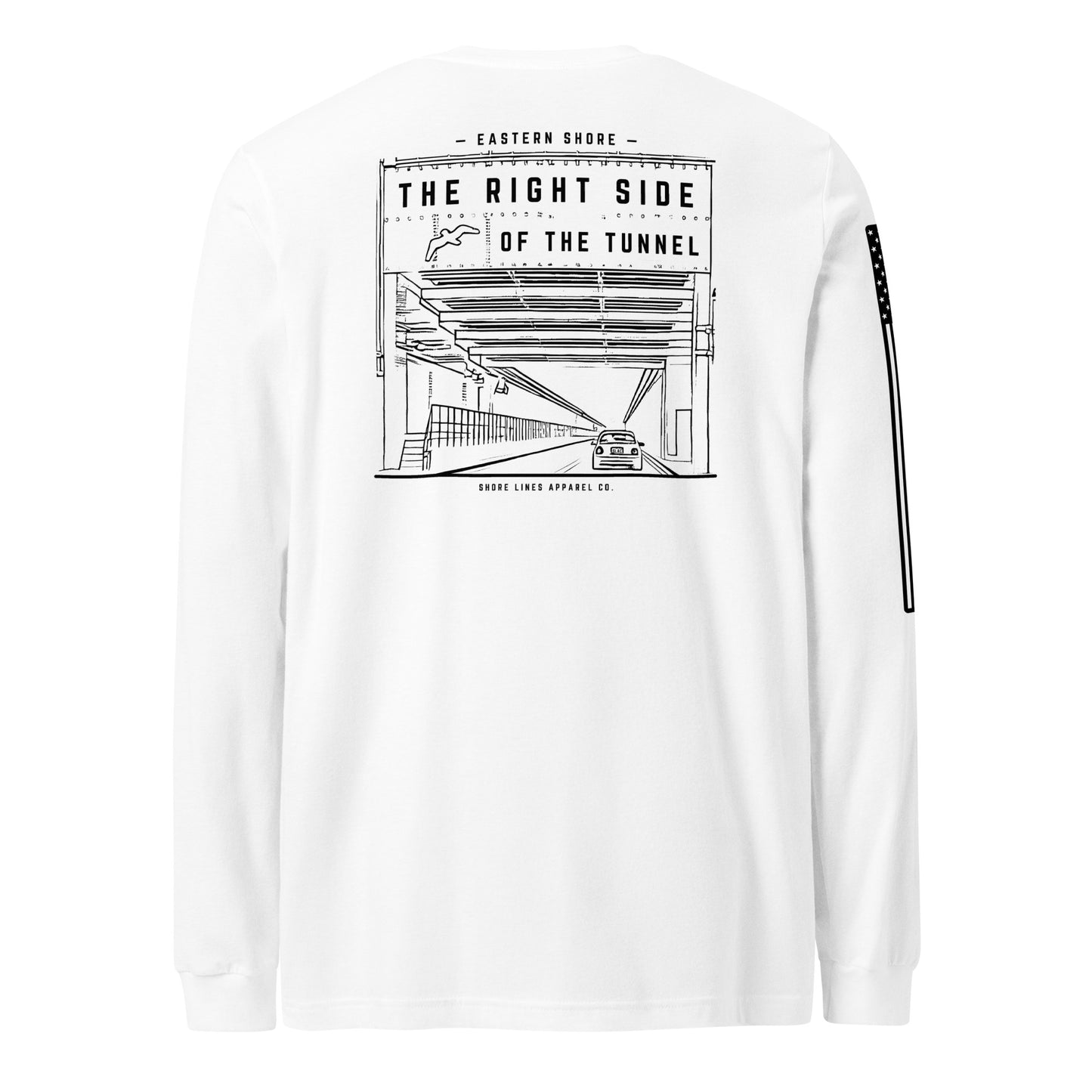 The Right Side CBBT | Long Sleeve P-white-Shore Lines Apparel Co.