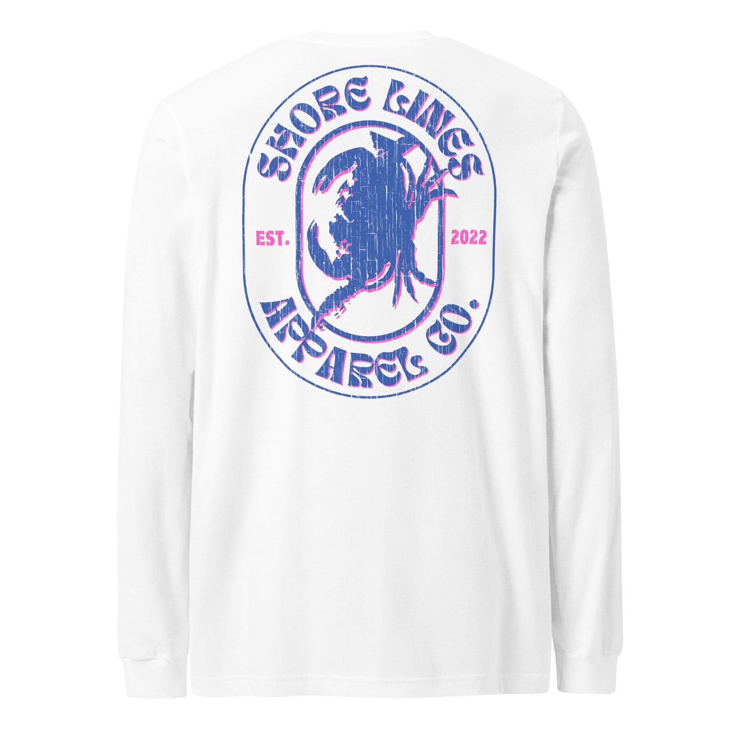 Shore Lines Retro | Long Sleeve-white-Shore Lines Apparel Co.