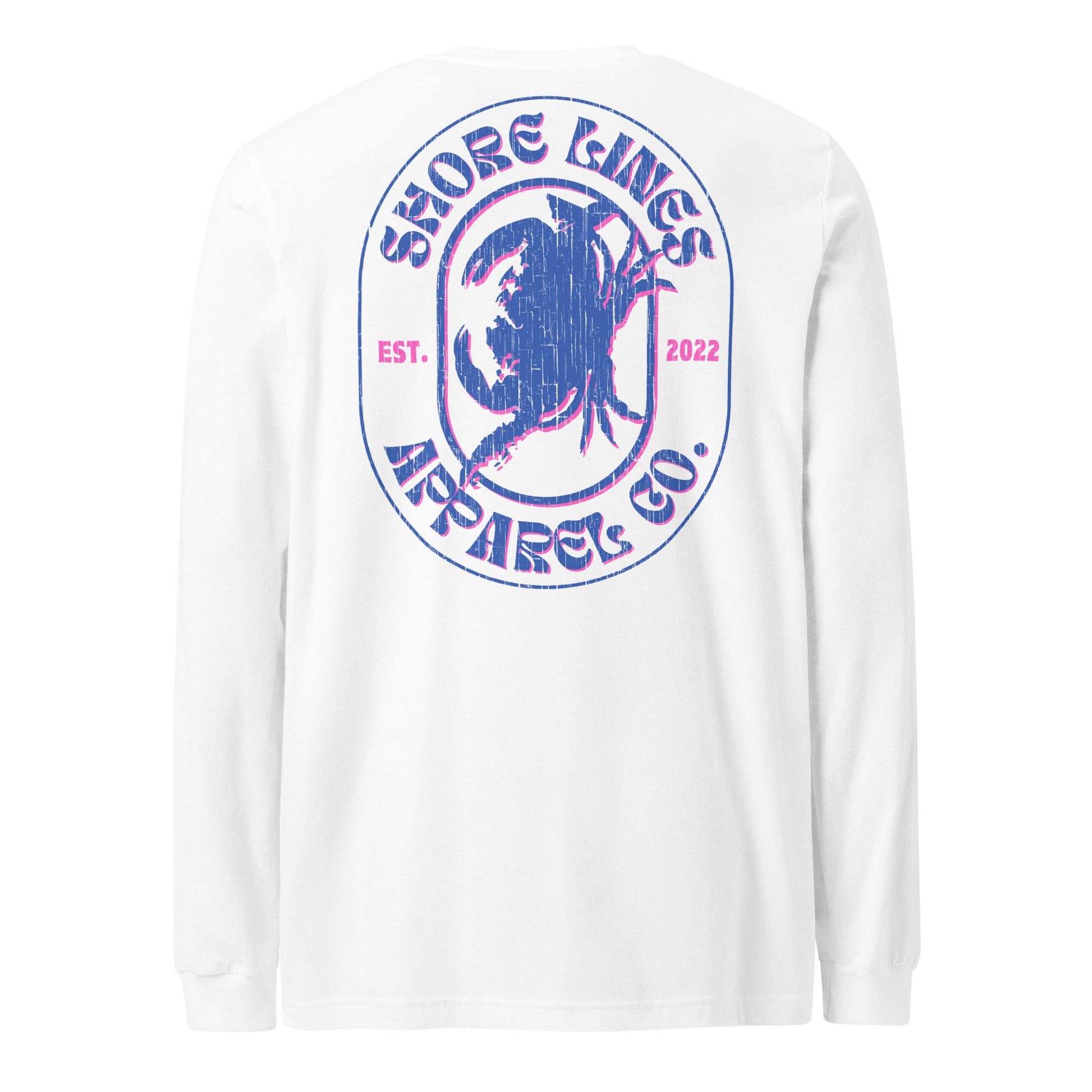 Shore Lines Retro | Long Sleeve-white-Shore Lines Apparel Co.