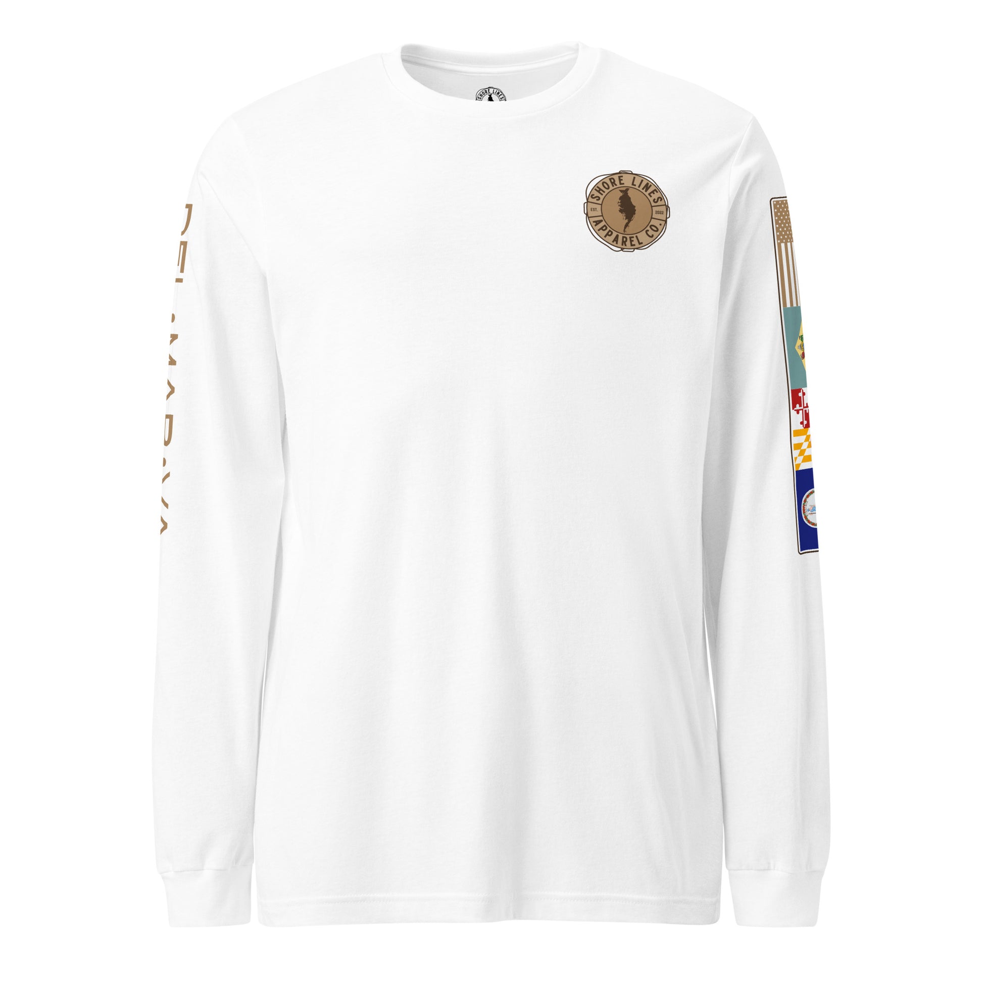 Shore Lines™ Espresso | Core LS P-white-Shore Lines Apparel Co.