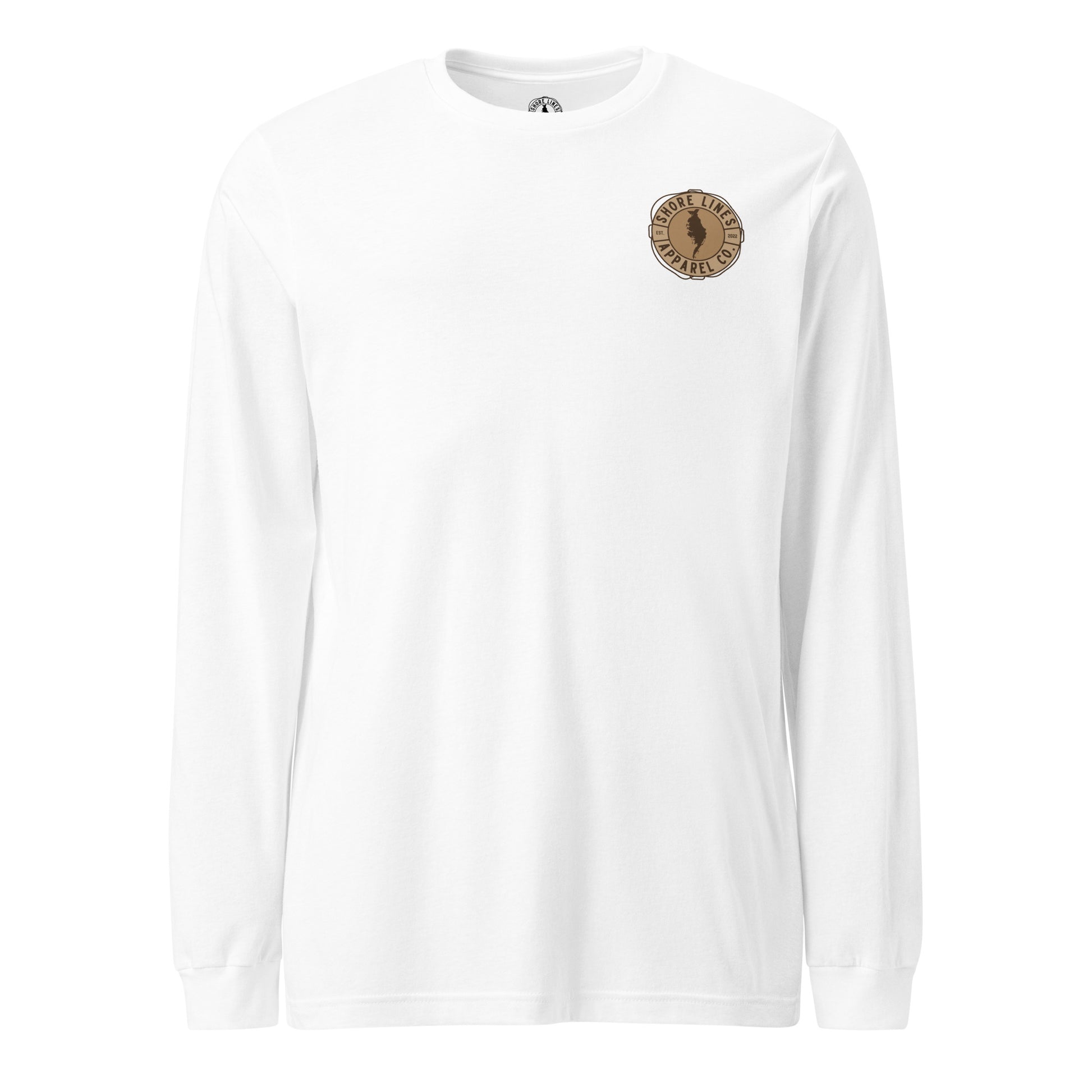 Shore Lines™ Espresso | Core LS-white-Shore Lines Apparel Co.