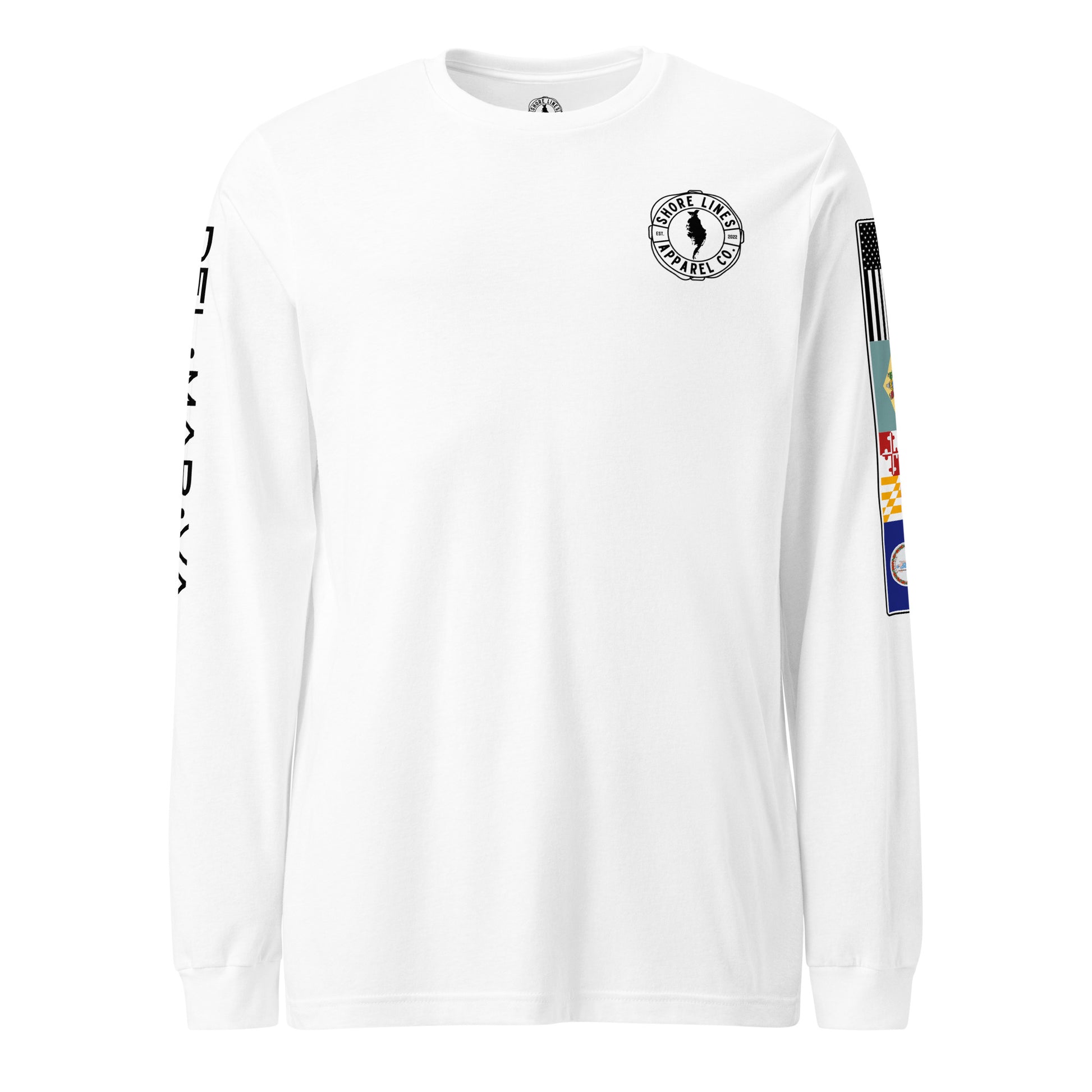 757 Area Code | Core LS P-white-Shore Lines Apparel Co.