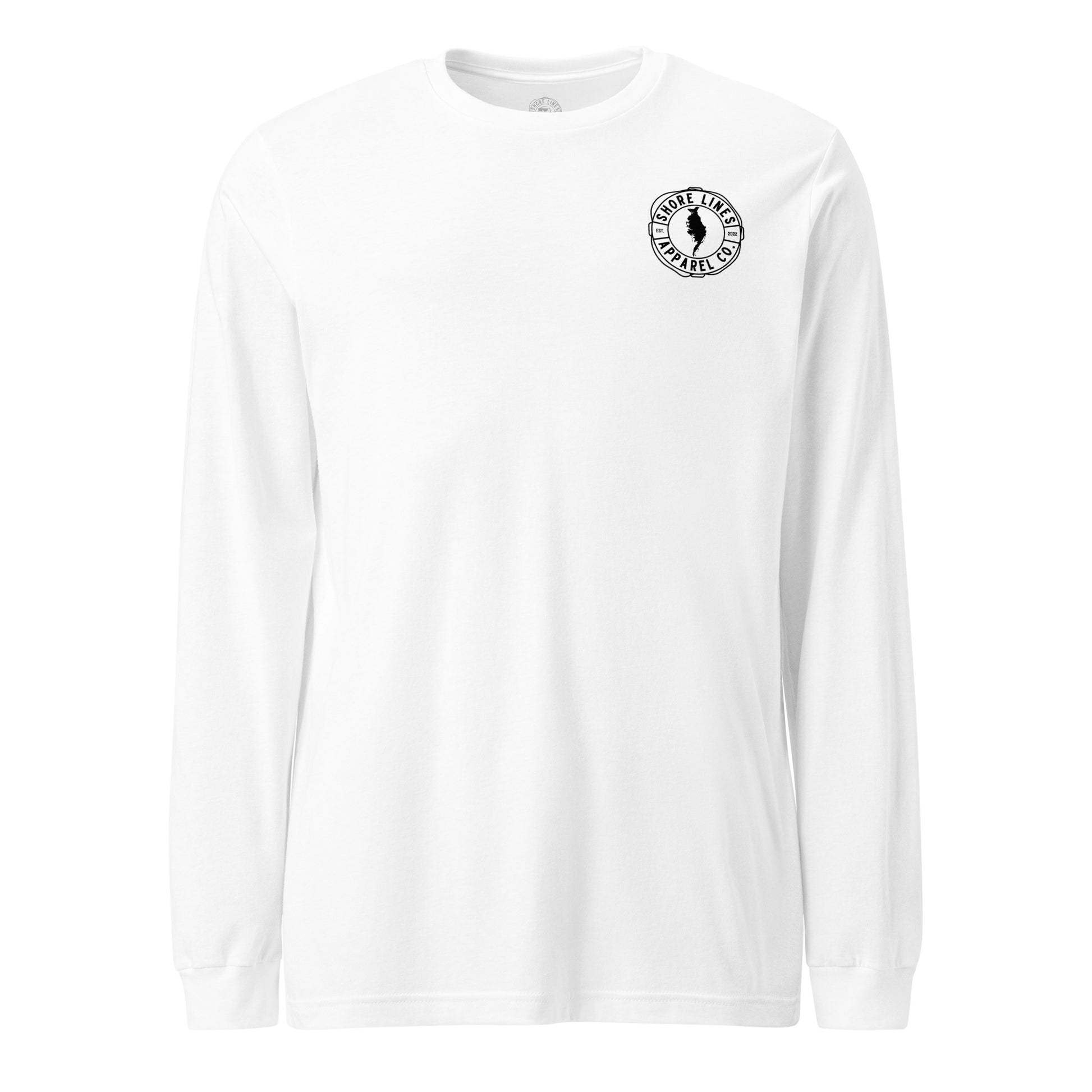 License Plate | Long Sleeve-white-Shore Lines Apparel Co.