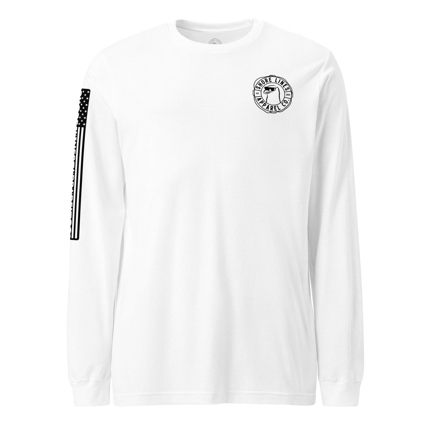 Slower Lower | Long Sleeve P-white-Shore Lines Apparel Co.™