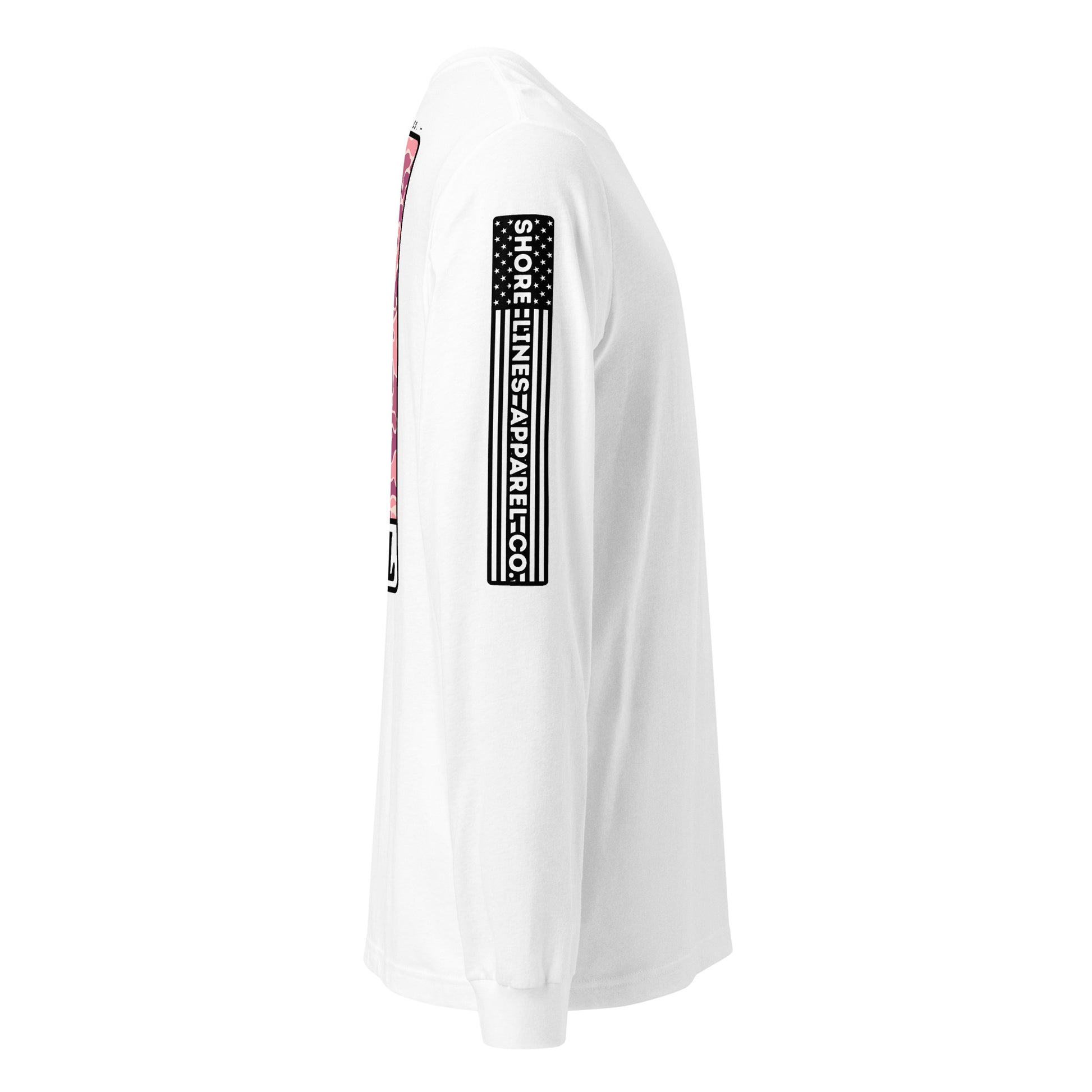 LOCAL (pink) | Long Sleeve P-white-Shore Lines Apparel Co.