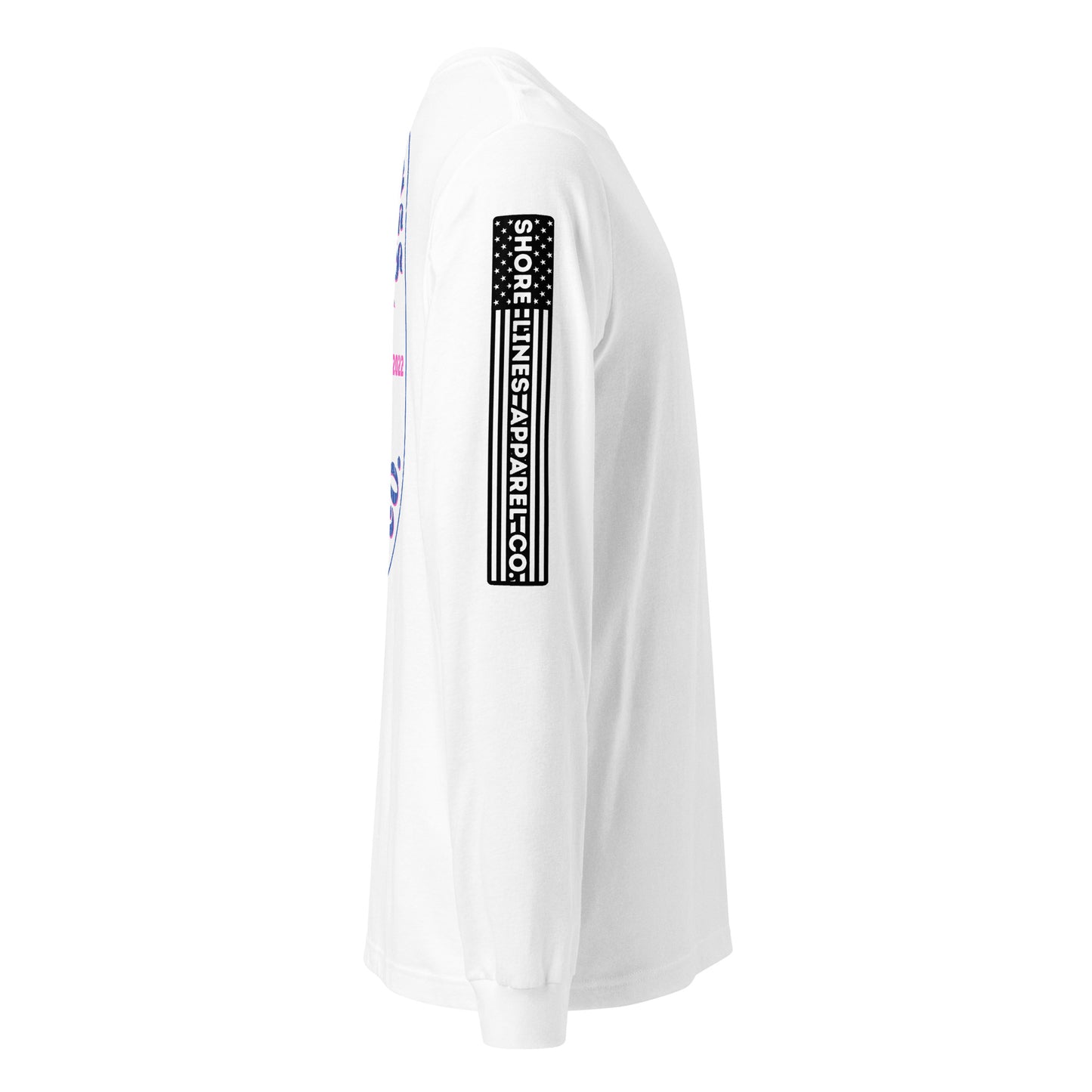 Shore Lines Retro | Long Sleeve P-white-Shore Lines Apparel Co.